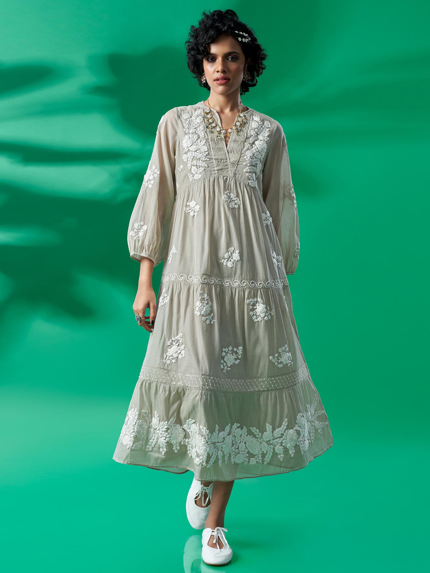 Amarvilas Cotton Silk Dress
