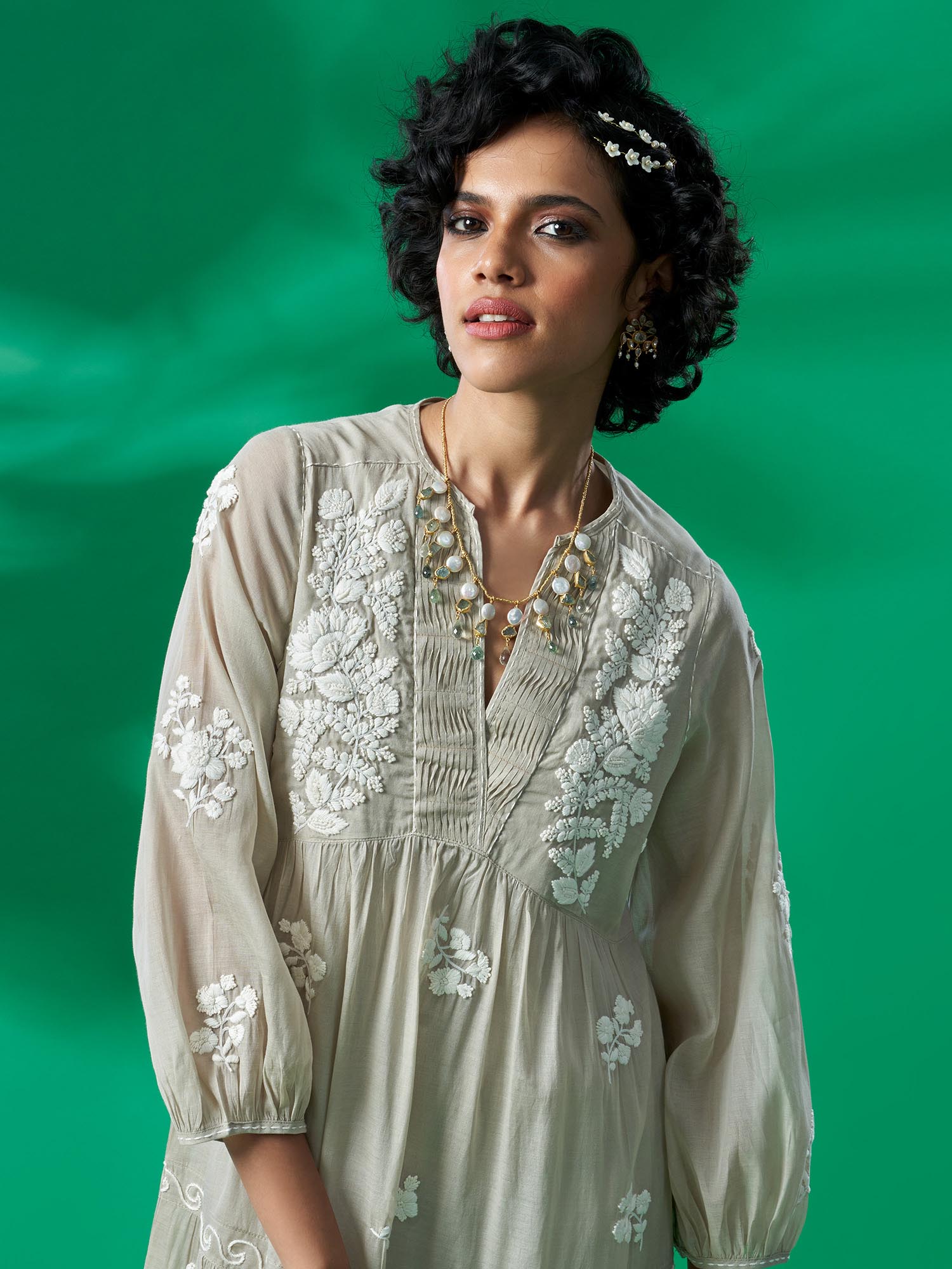 Amarvilas Cotton Silk Dress