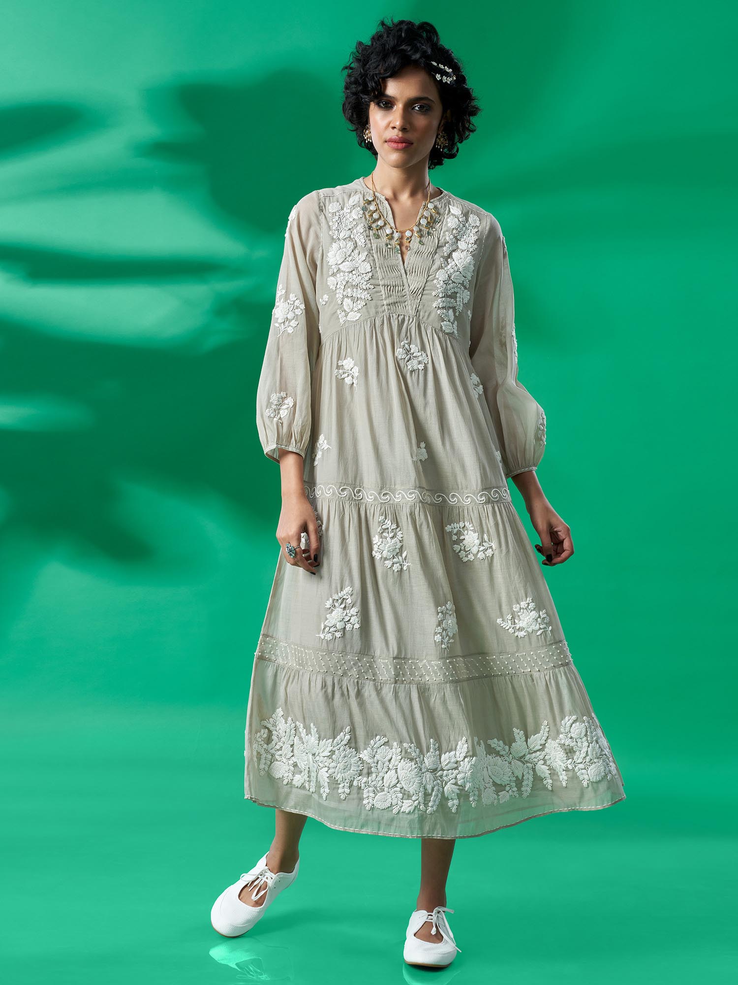 Amarvilas Cotton Silk Dress