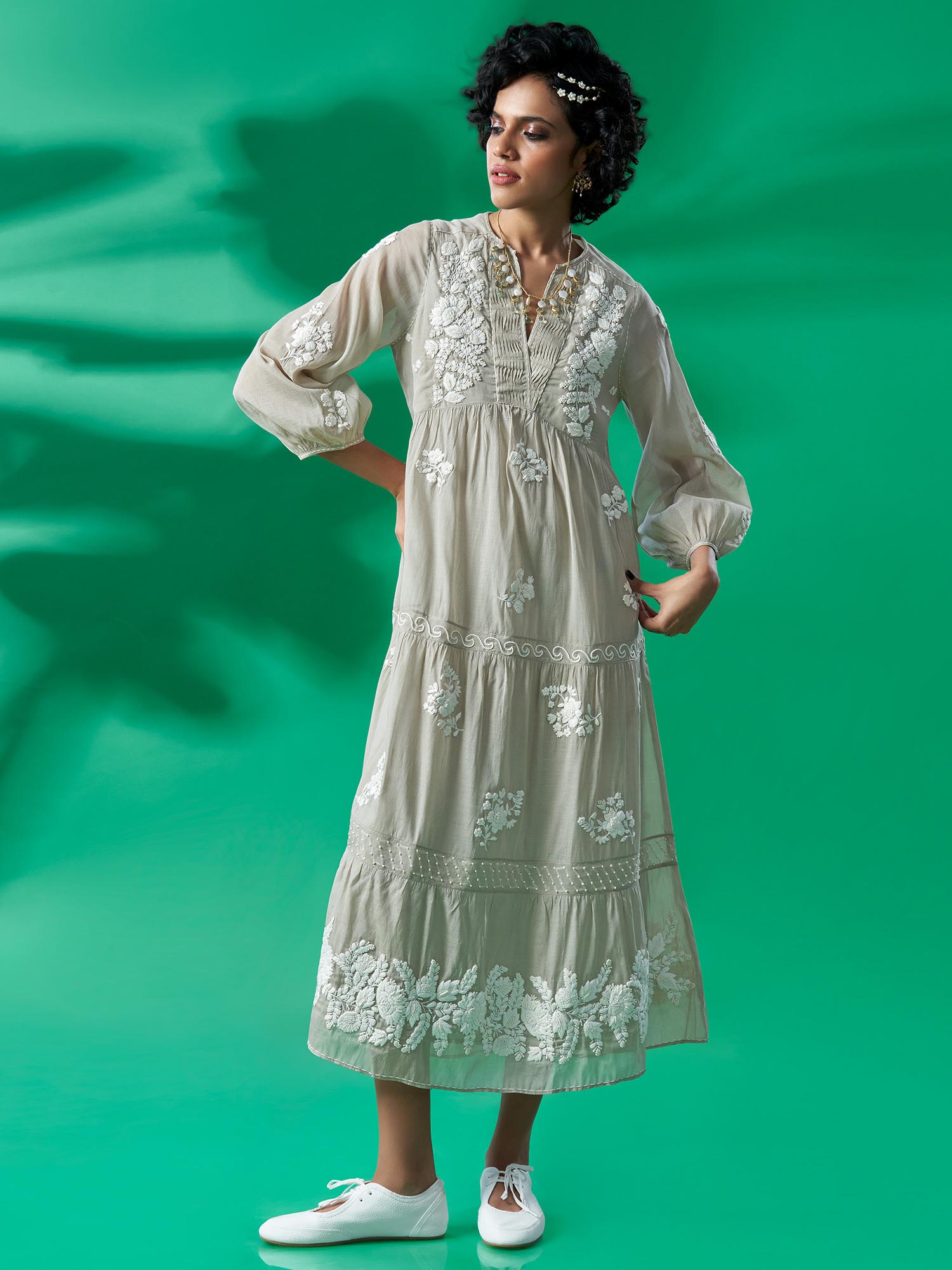 Amarvilas Cotton Silk Dress