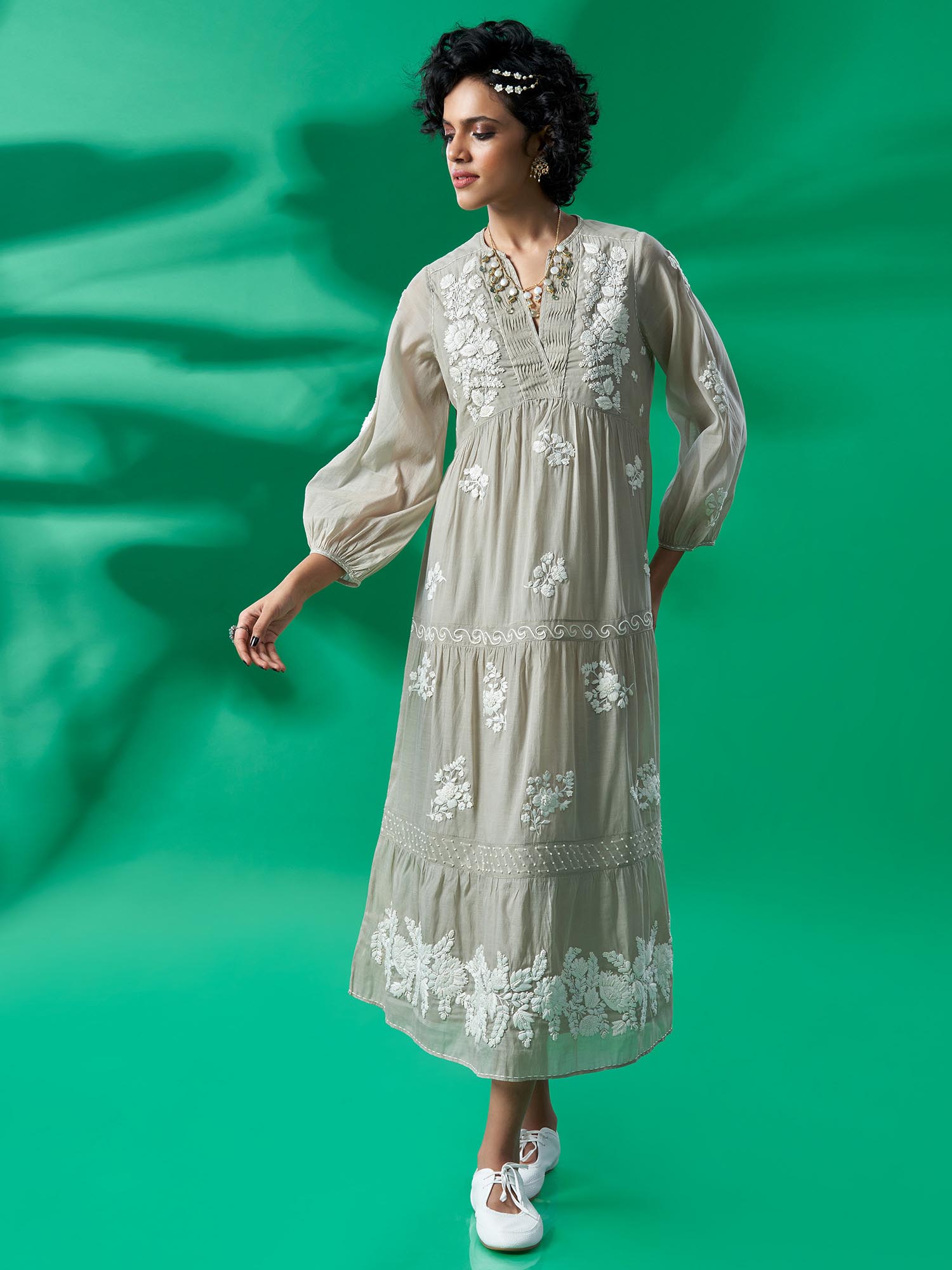 Amarvilas Cotton Silk Dress
