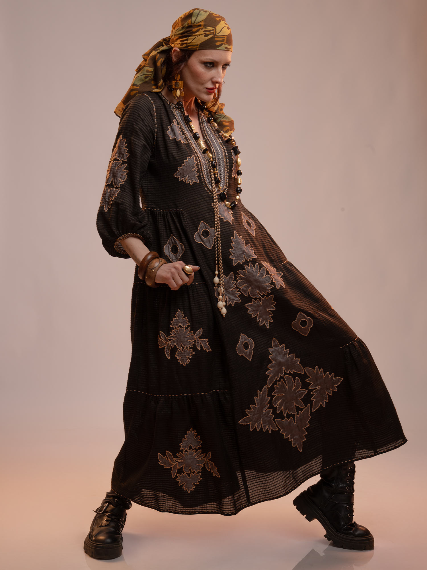 Attiya Handloom Silk Dress