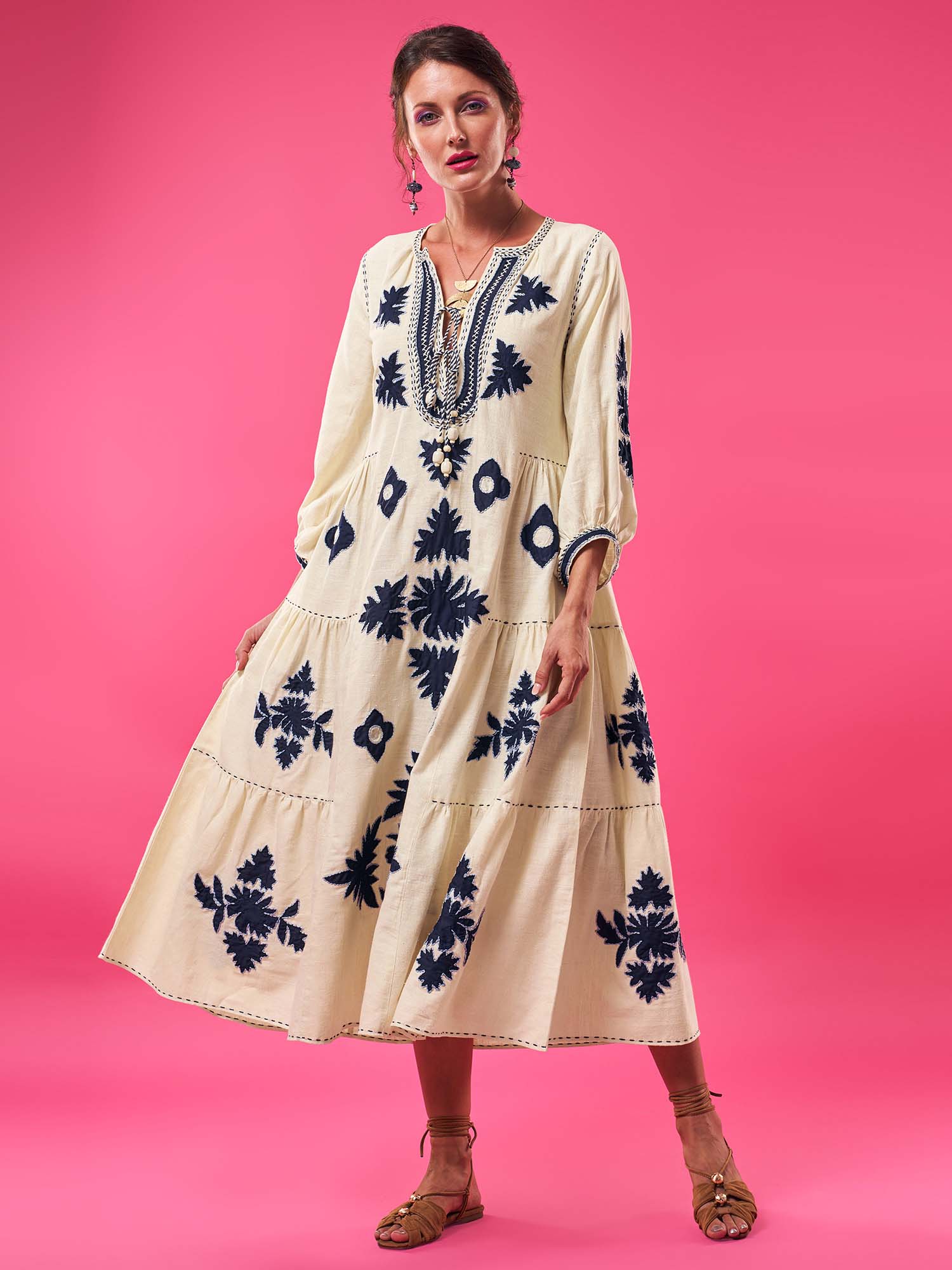Attiya Khadi Silk Dress