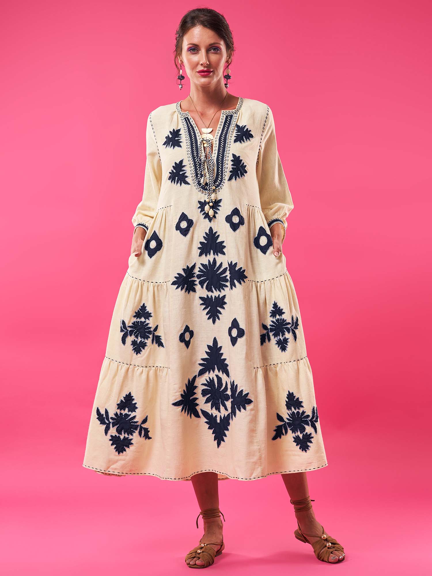 Attiya Khadi Silk Dress