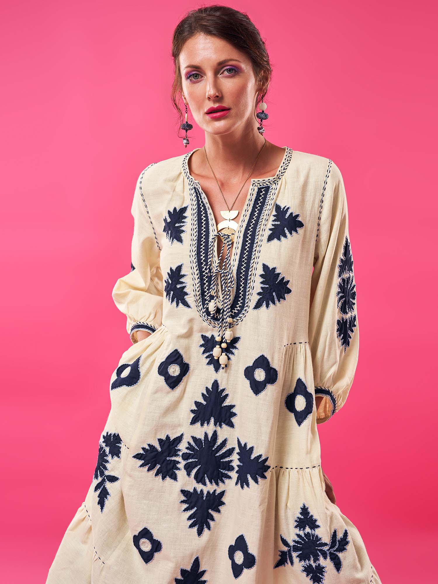 Attiya Khadi Silk Dress