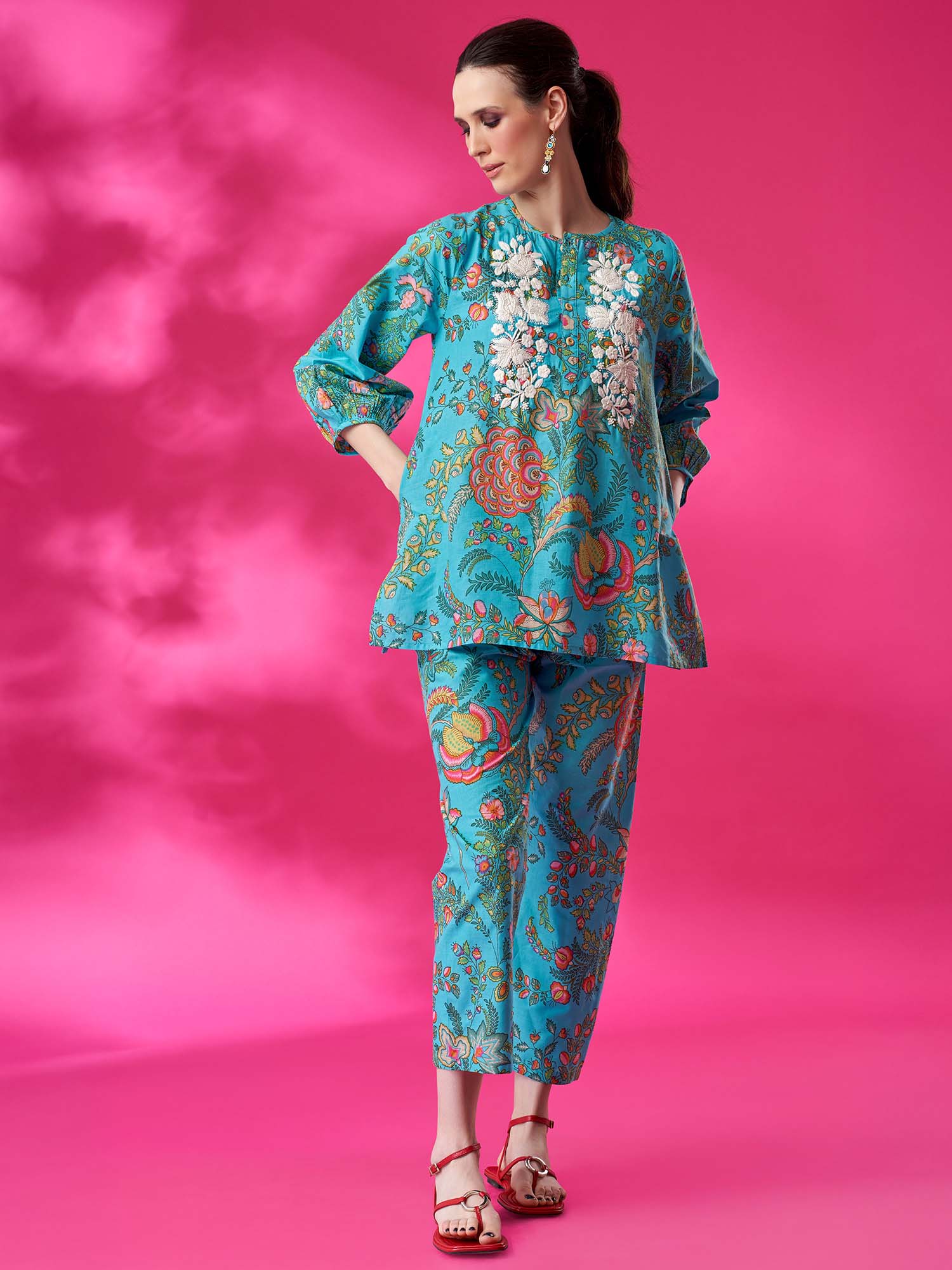 Botanica Cotton Print Pants
