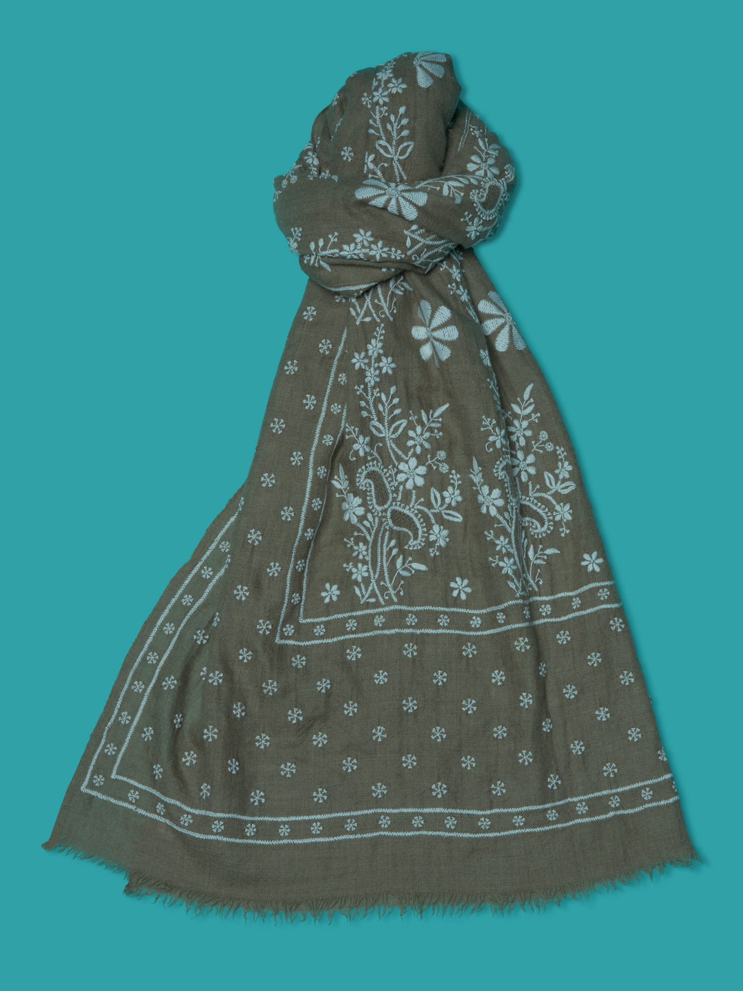 Chandphool Handwoven Pashmina Shawl