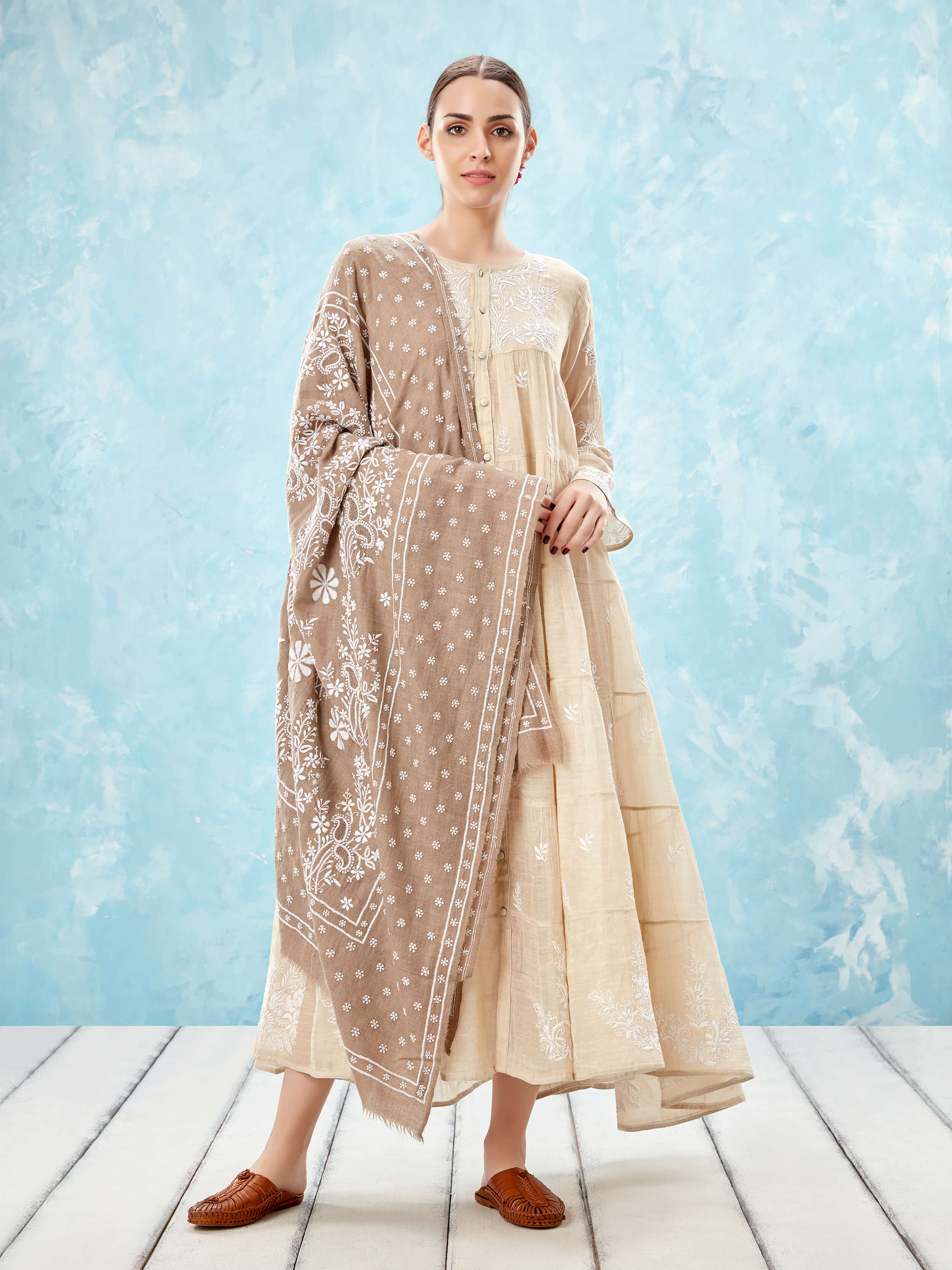 Chandphool Handwoven Pashmina Shawl