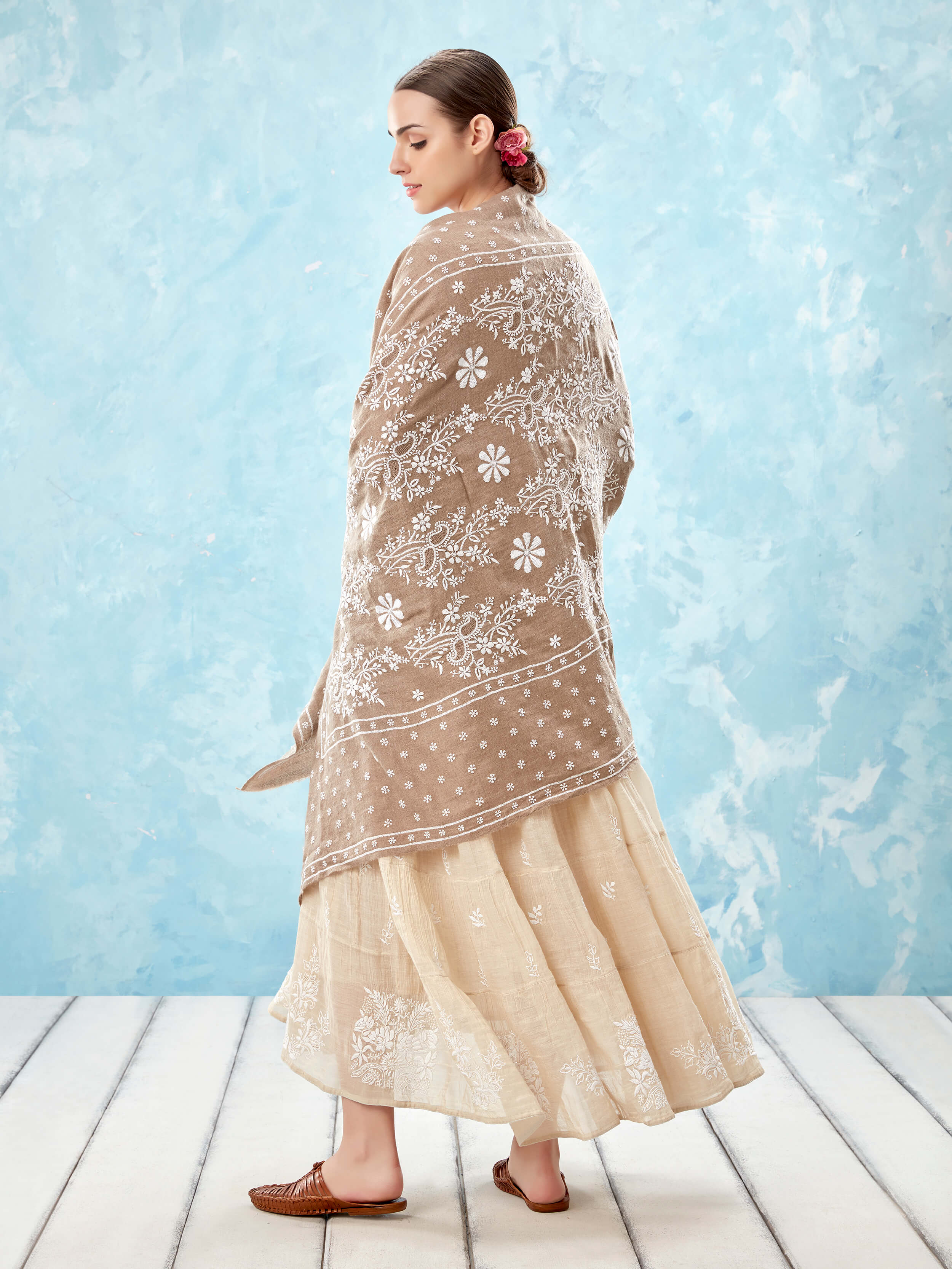 Chandphool Handwoven Pashmina Shawl