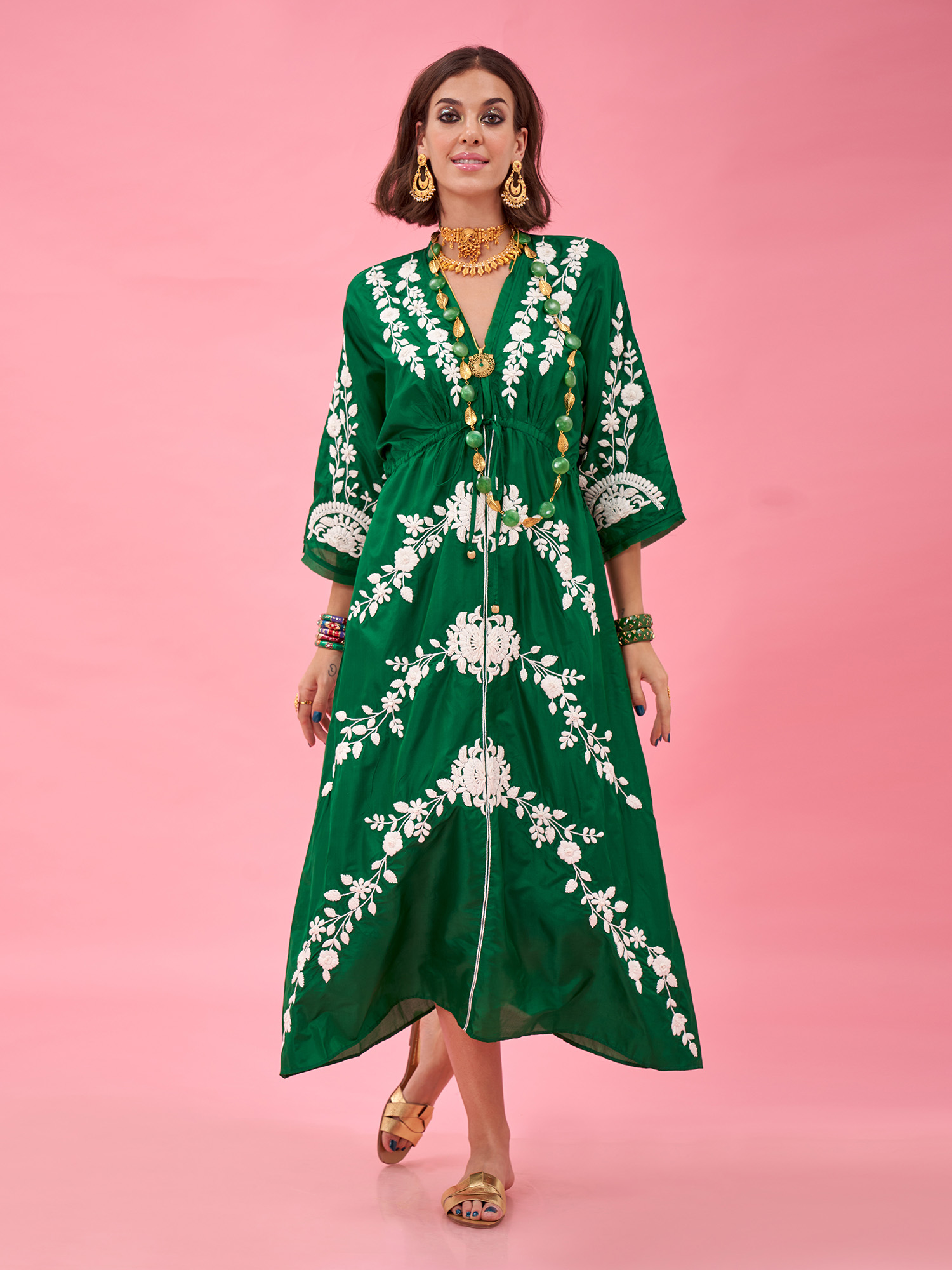 GEISHA SILK KIMONO DRESS