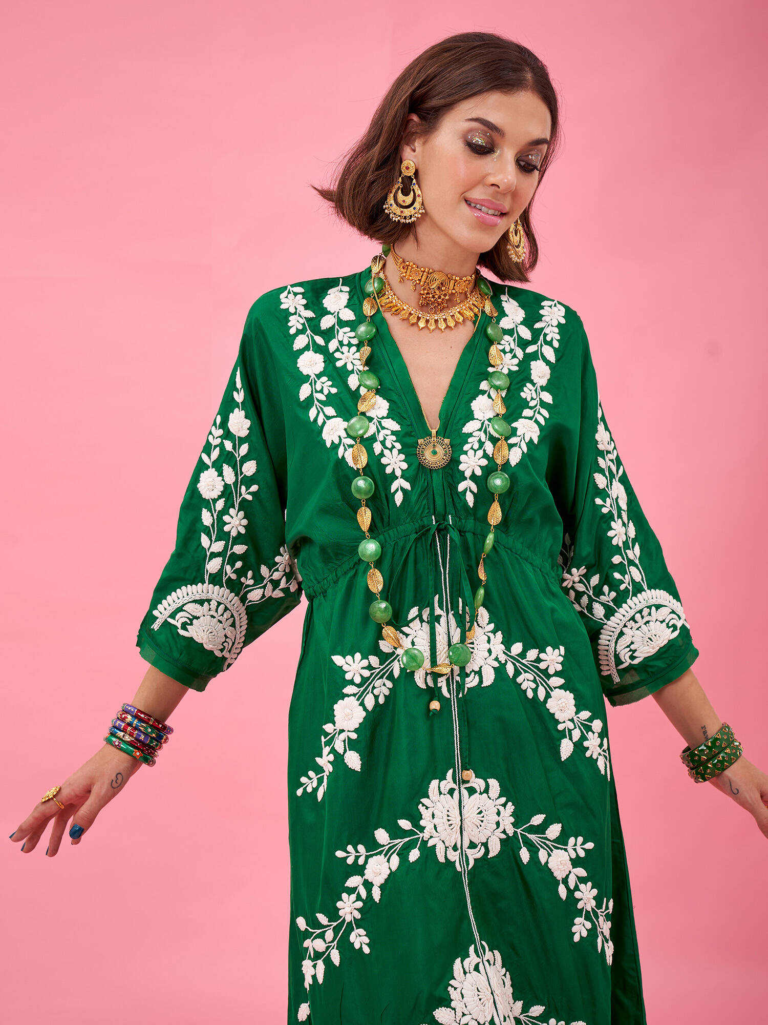 GEISHA SILK KIMONO DRESS