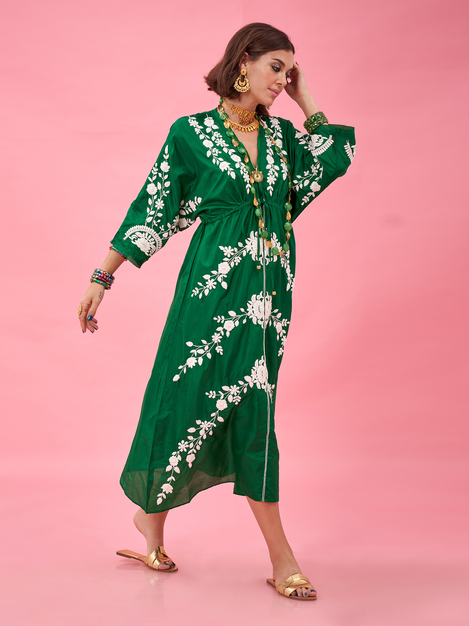 GEISHA SILK KIMONO DRESS