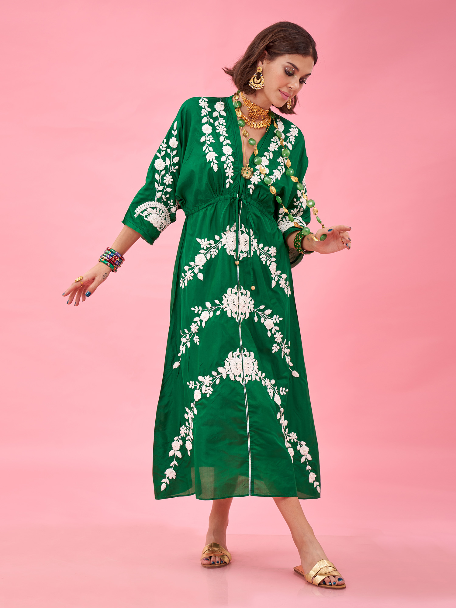 GEISHA SILK KIMONO DRESS