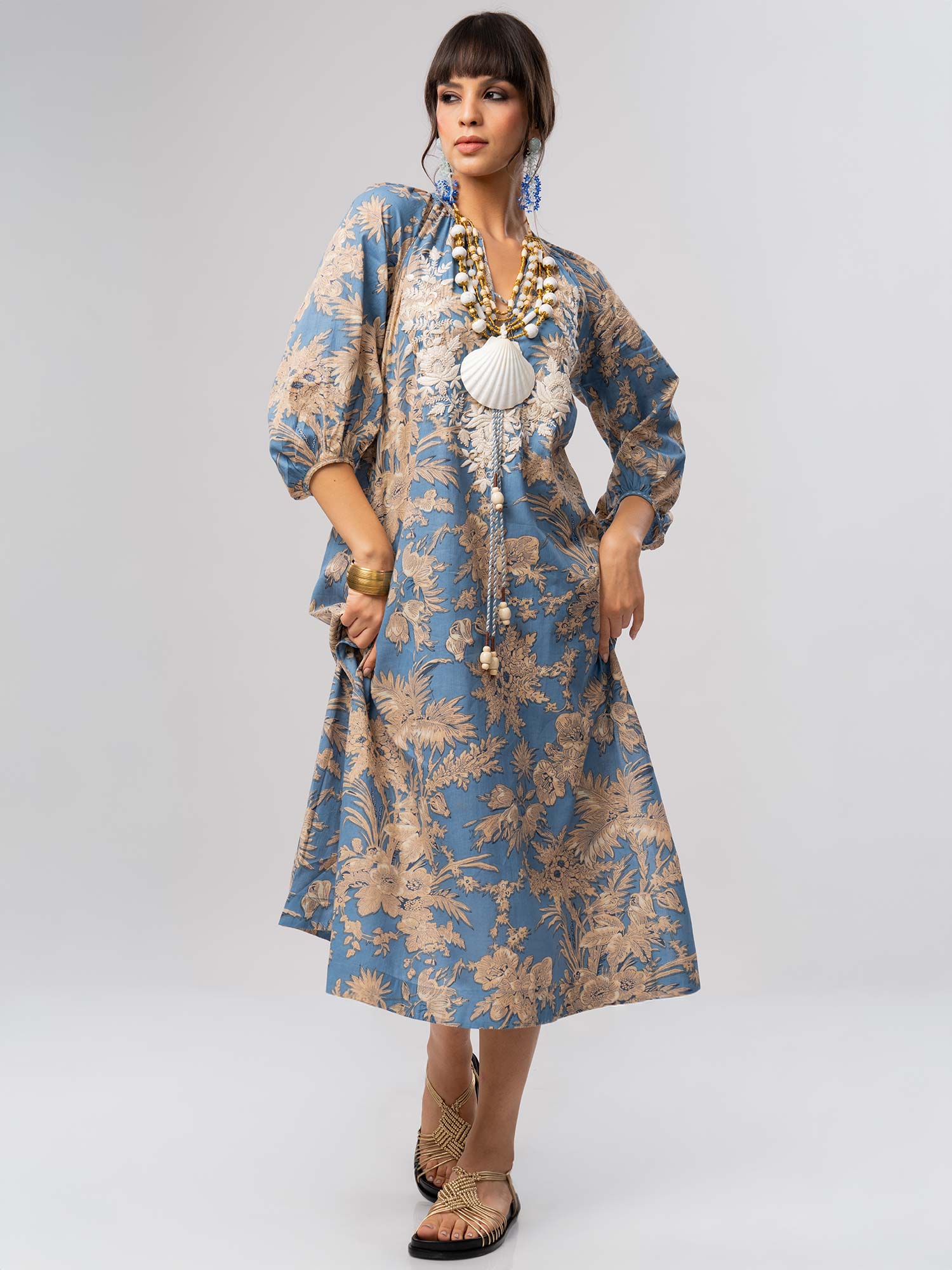 Guljan Cotton Print Dress
