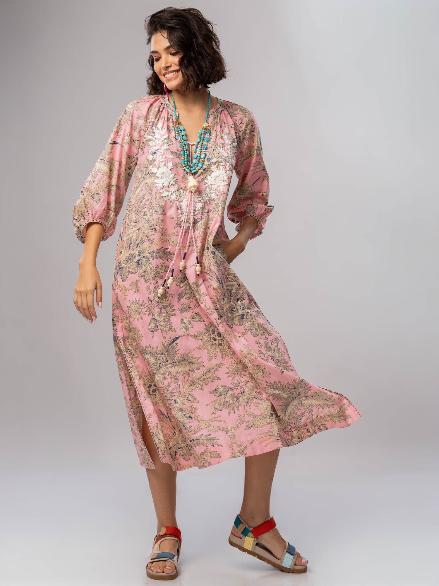 Guljan Cotton Print Dress