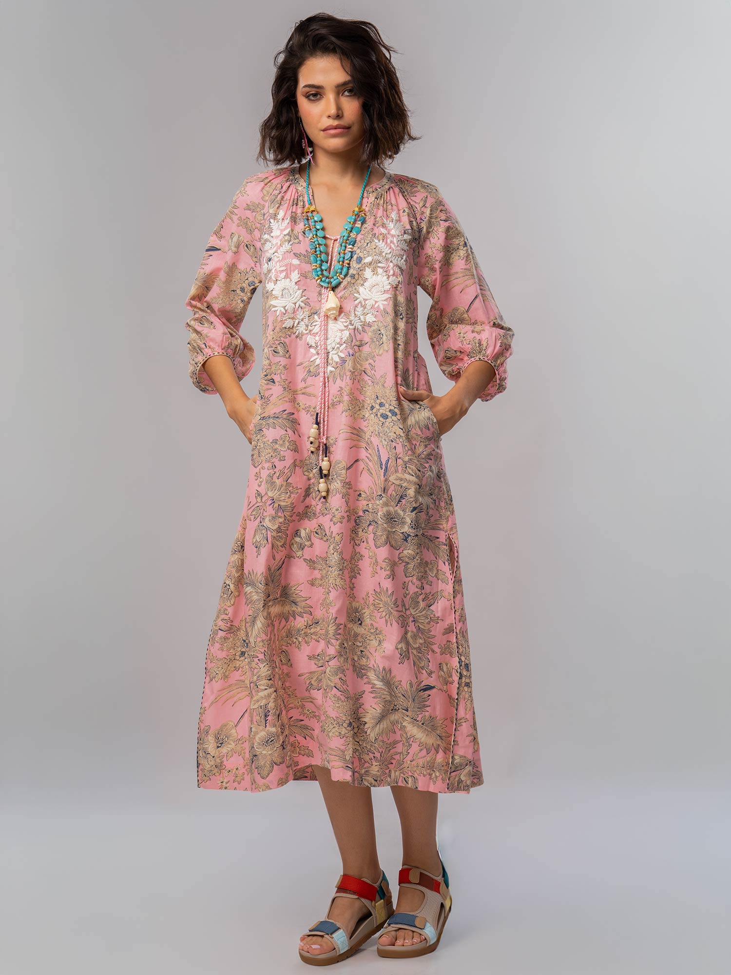 Guljan Cotton Print Dress
