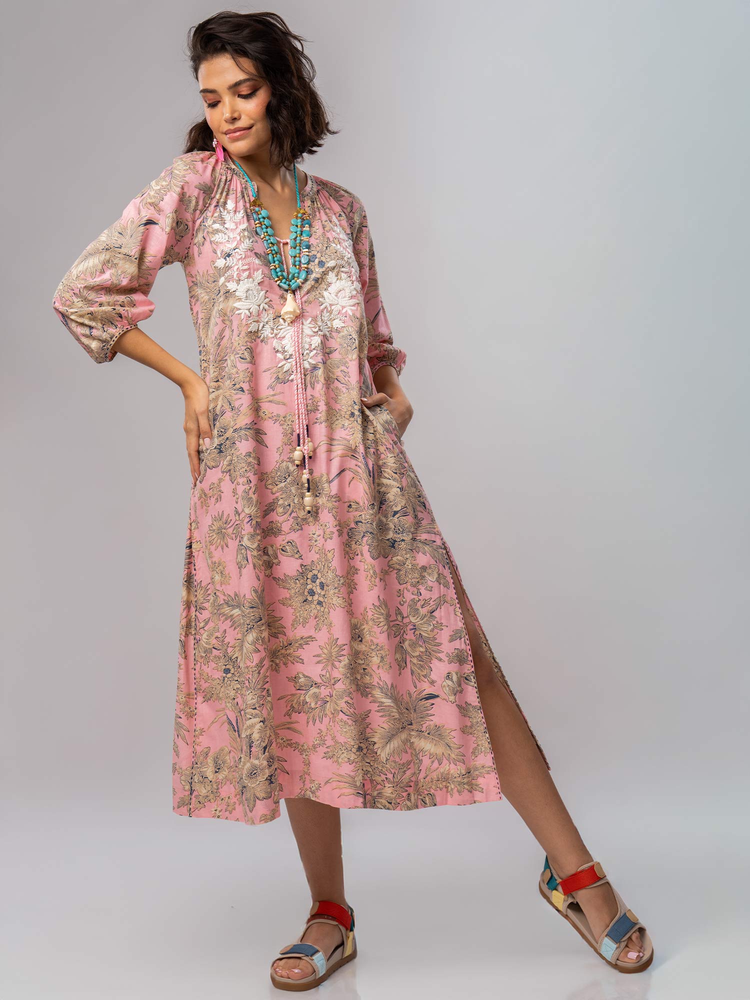 Guljan Cotton Print Dress