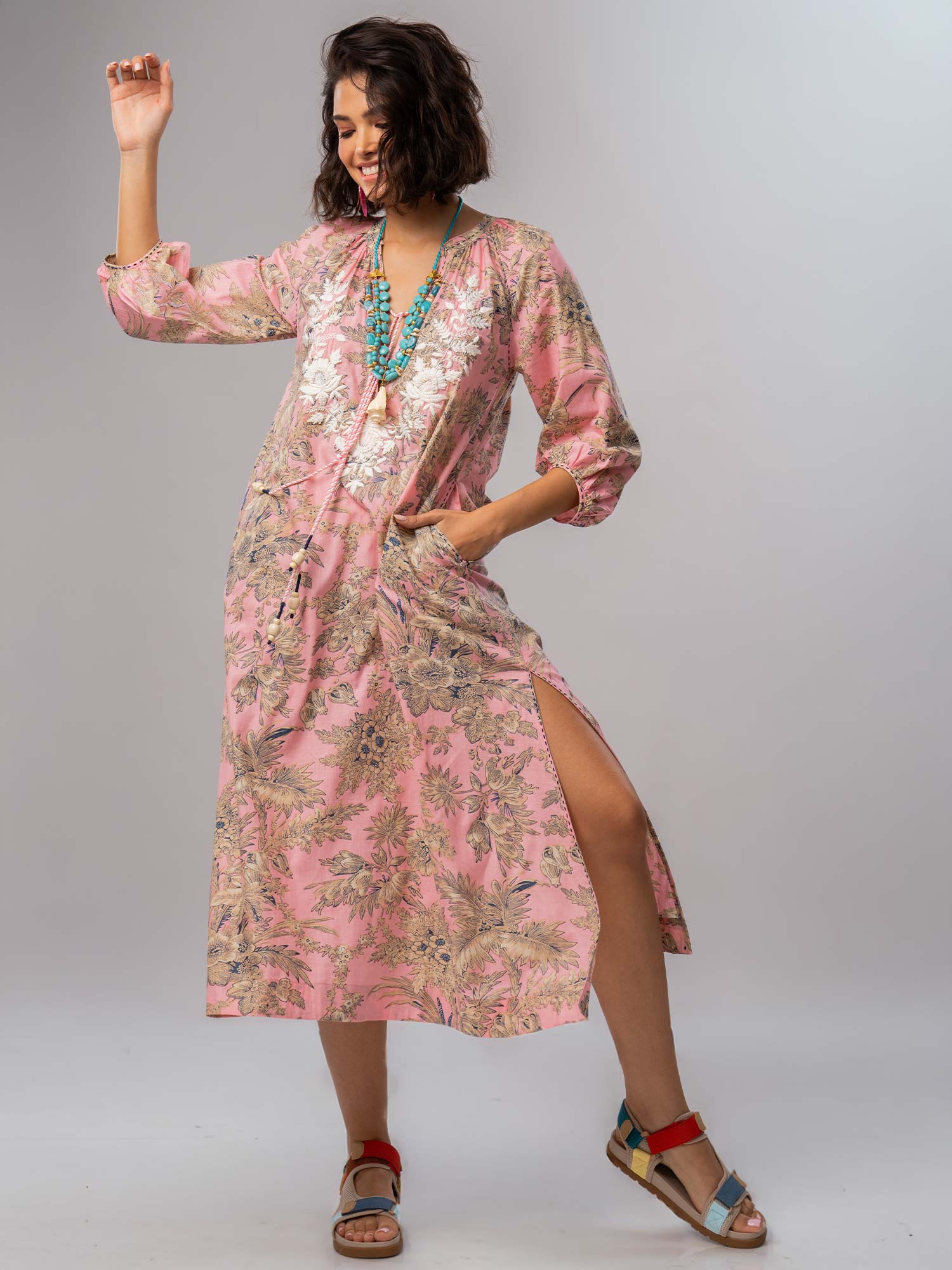 Guljan Cotton Print Dress