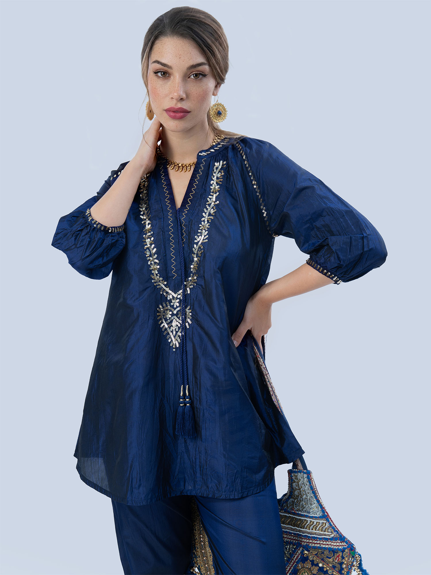 Helios Washed Mulberry Silk Twinset