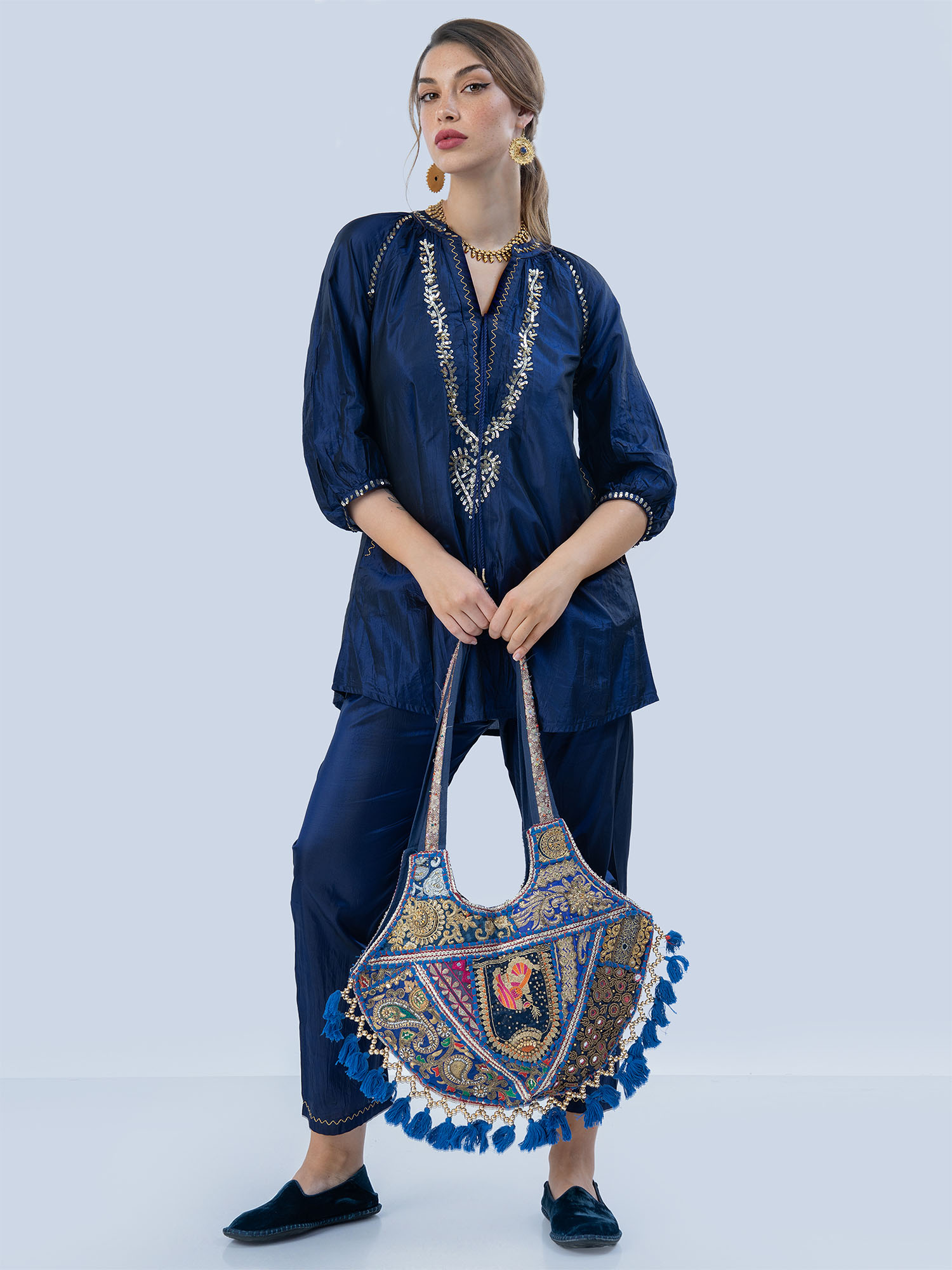 Helios Washed Mulberry Silk Twinset