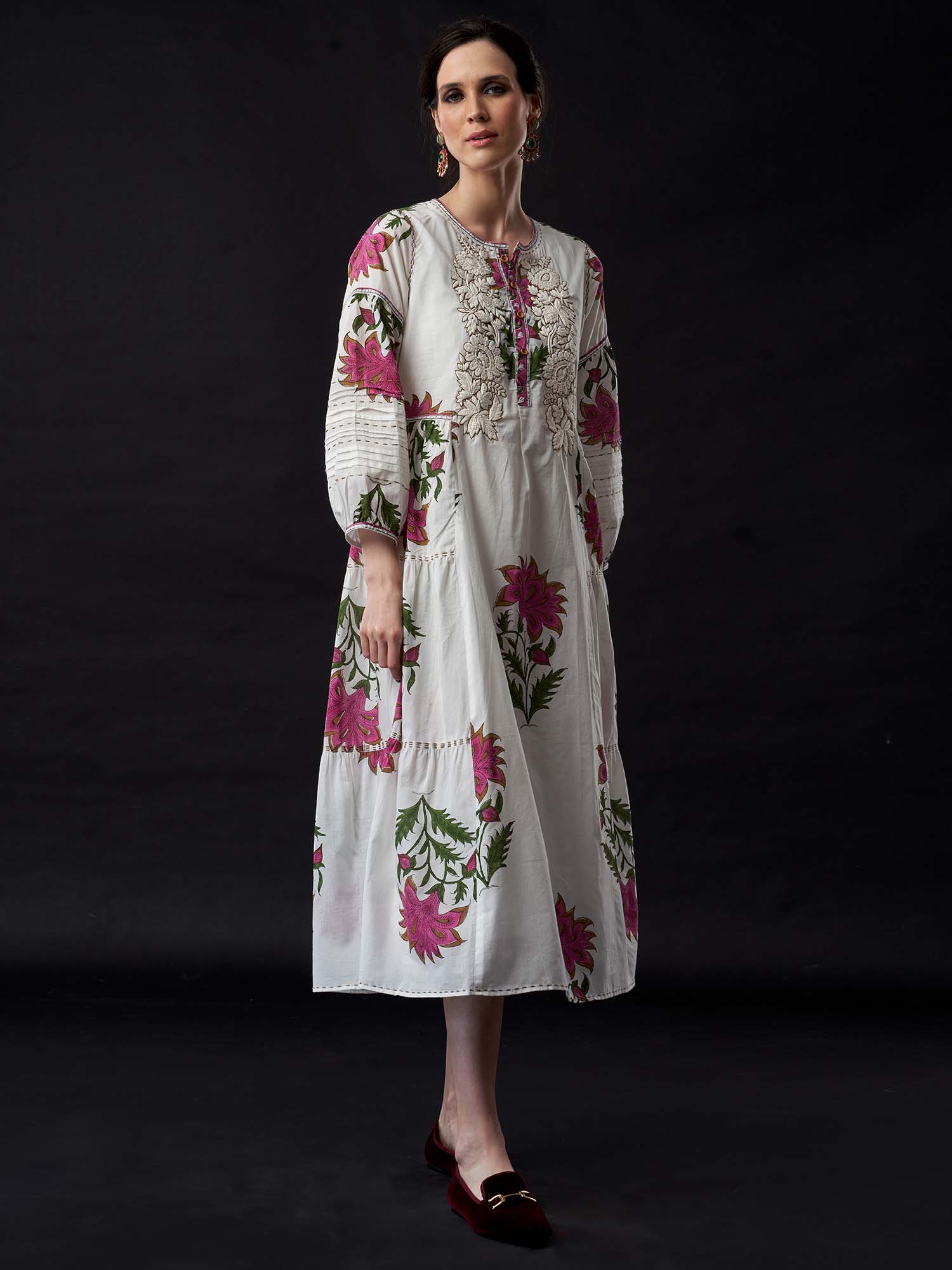 Humsafar Cotton Print  Dress