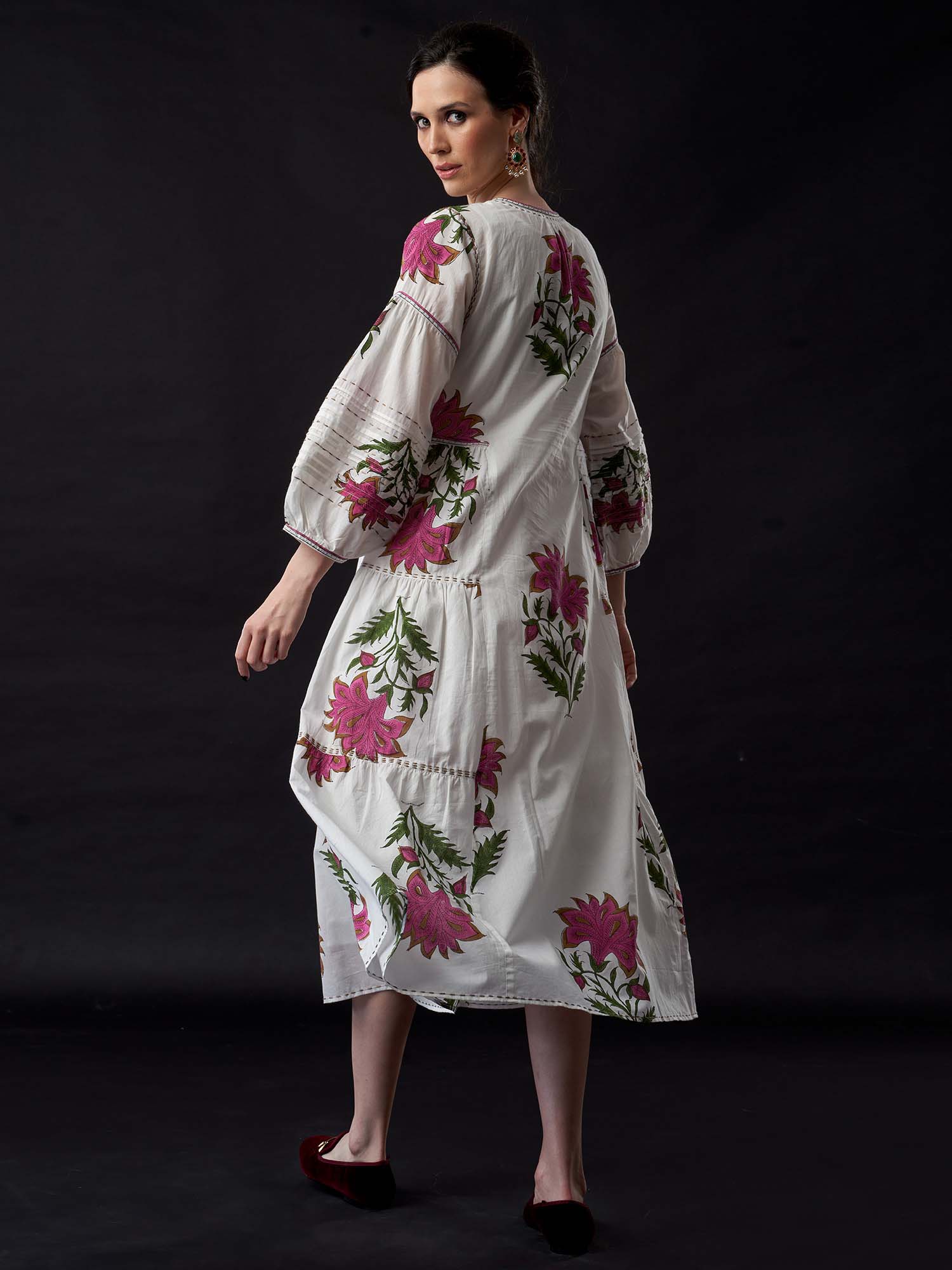 Humsafar Cotton Print  Dress