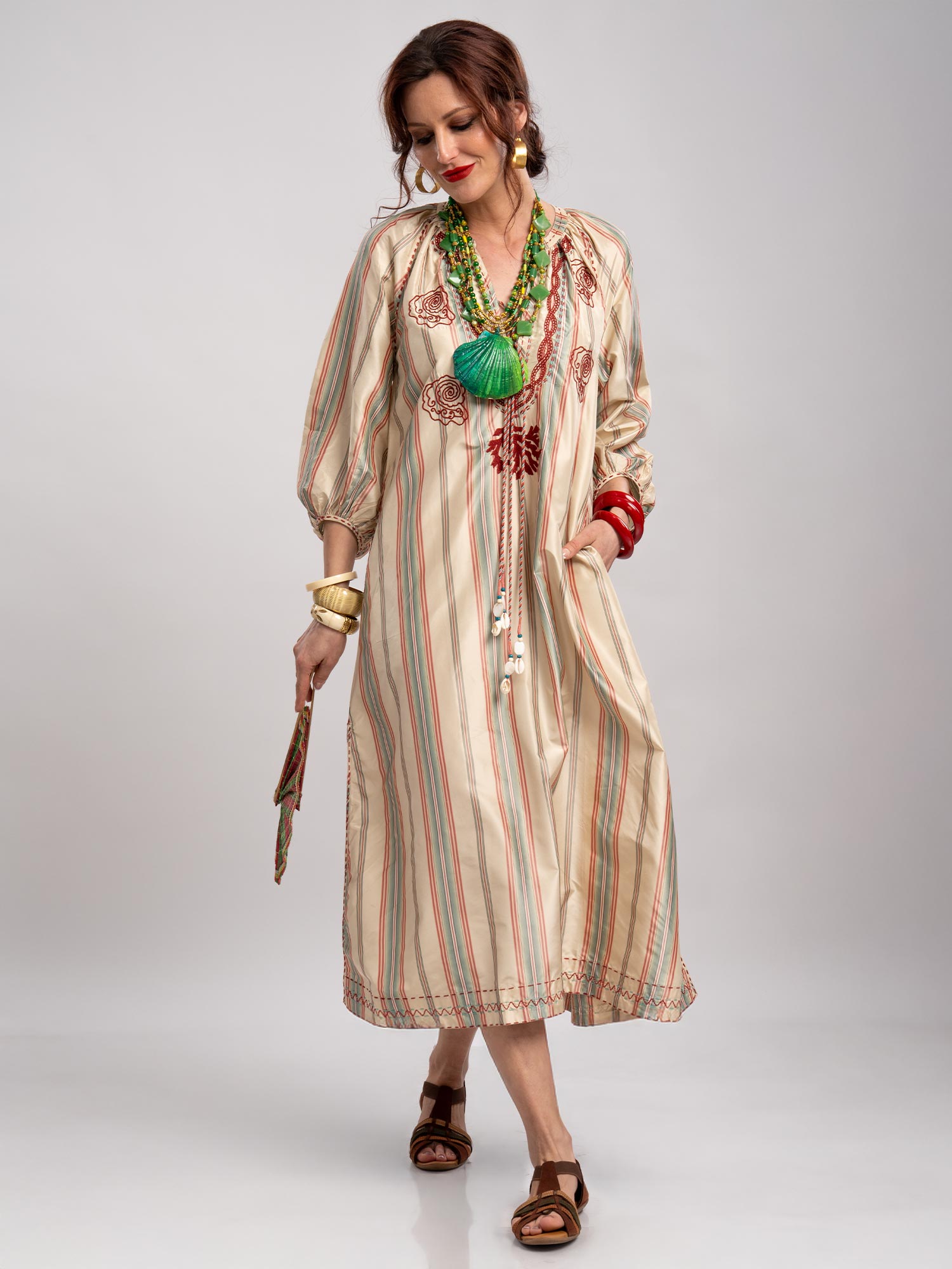 Iberian Taffeta Silk Dress