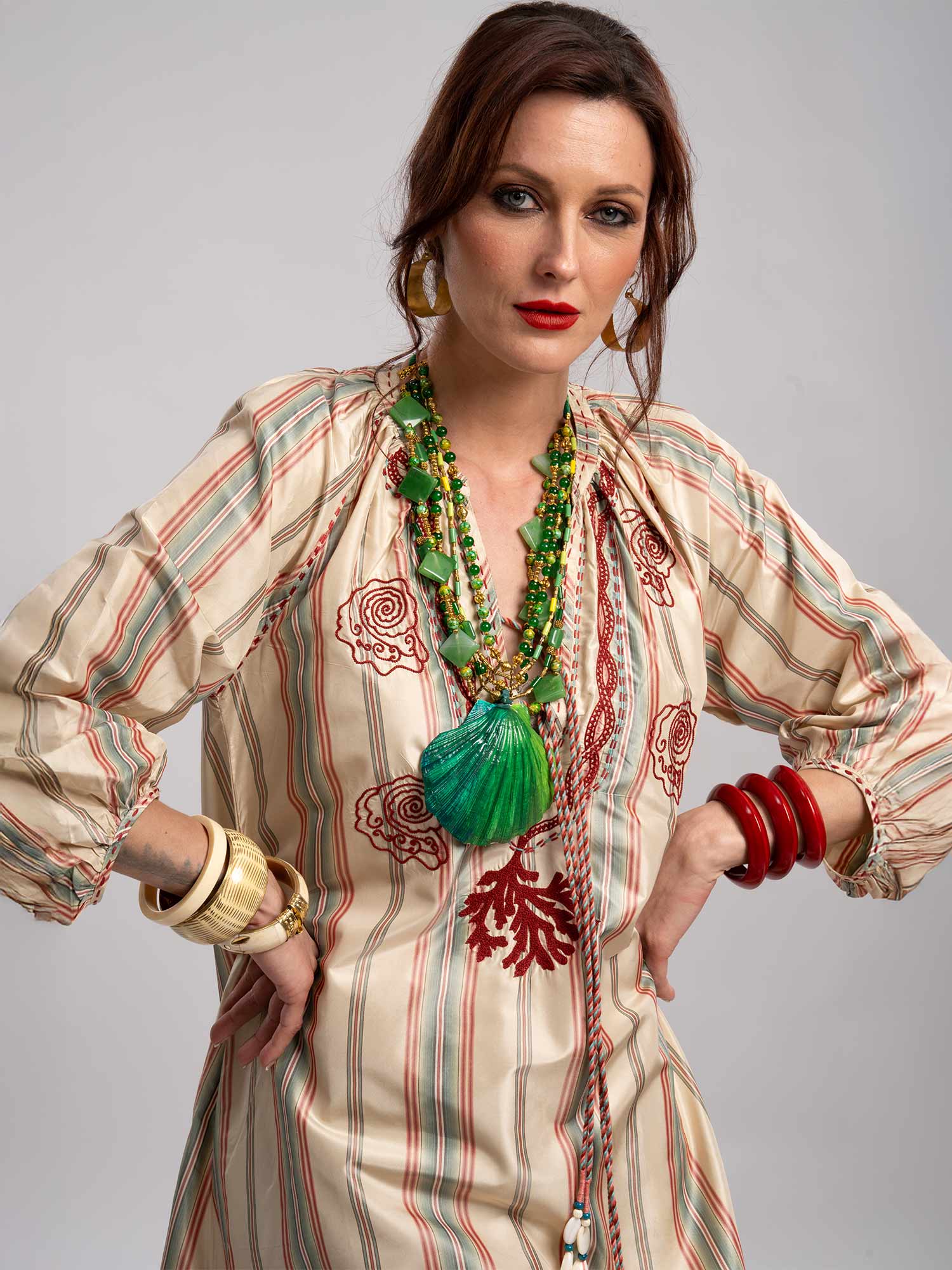 Iberian Taffeta Silk Dress