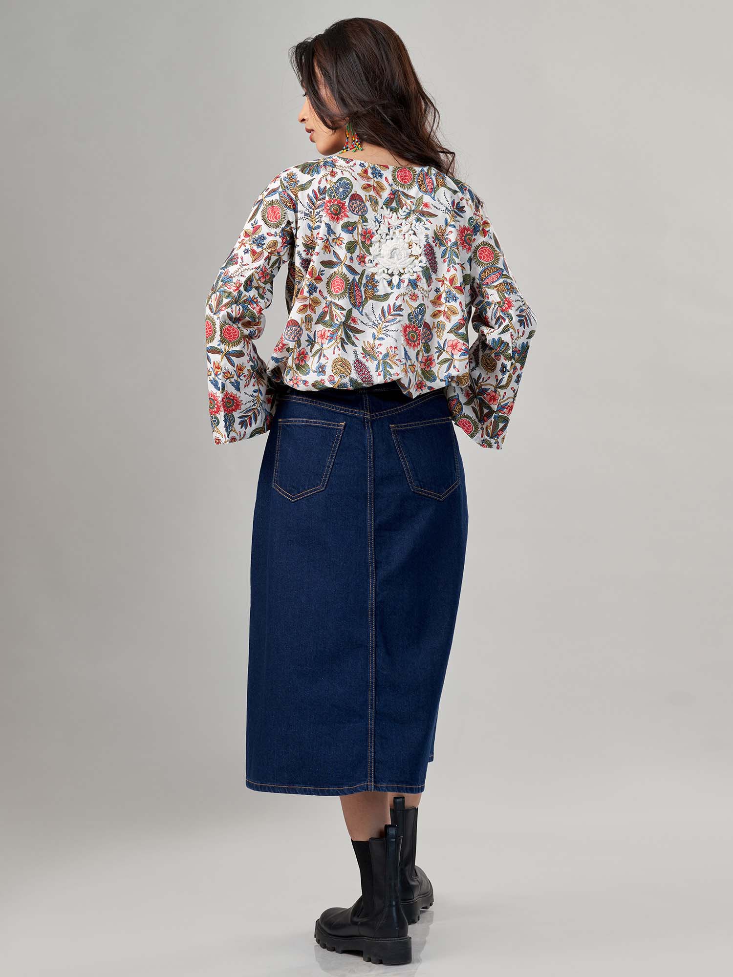 Isola Elasticated Cotton Top