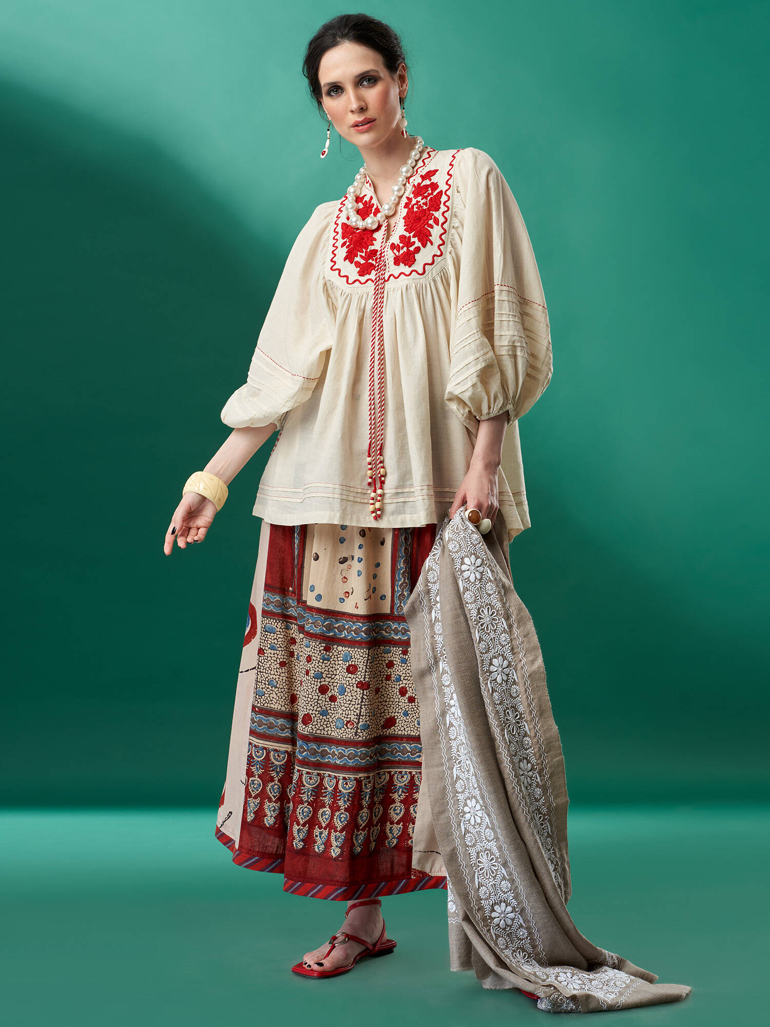 Jaunpore Handspun Pashmina Shawl