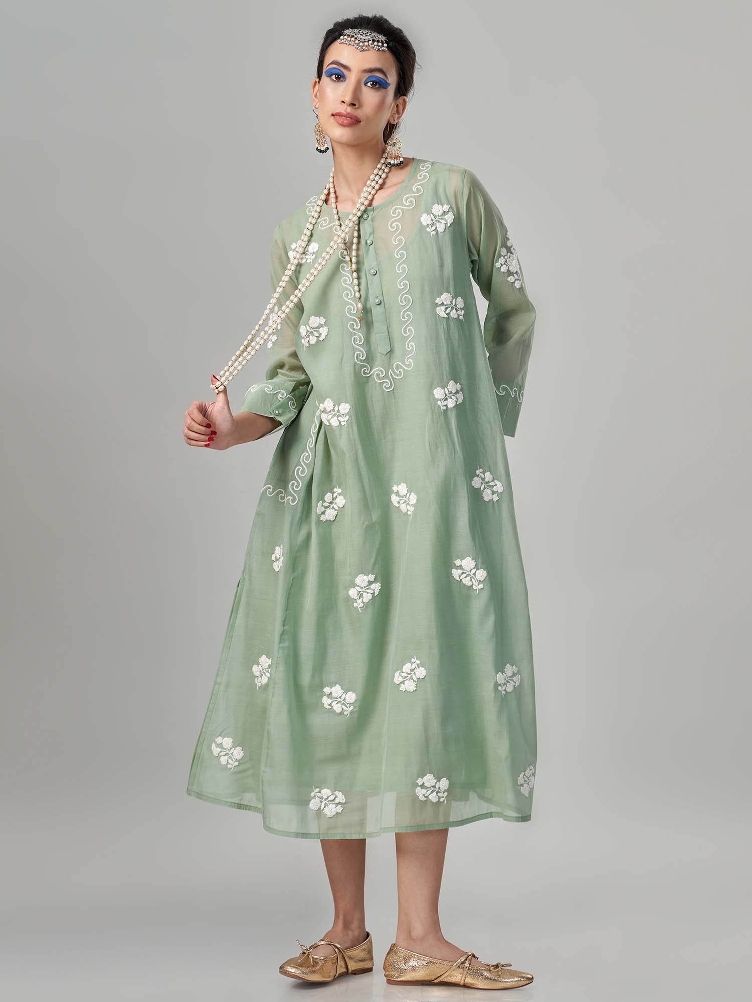 Jiva Cotton Silk Dress