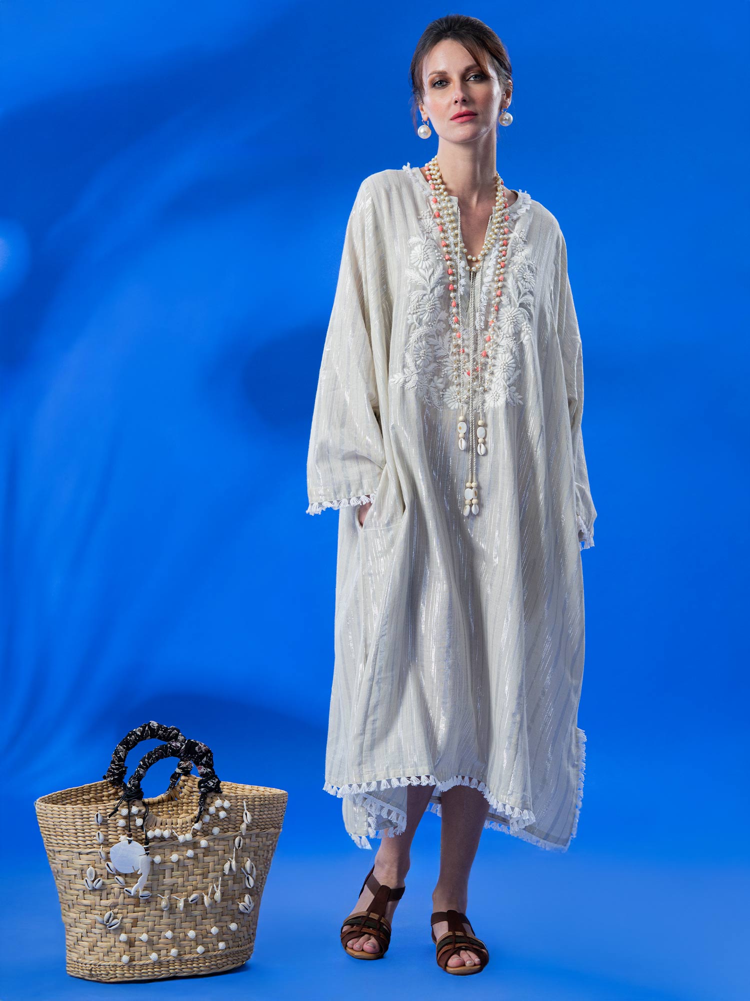 Jugni Handloom Cotton Kaftan