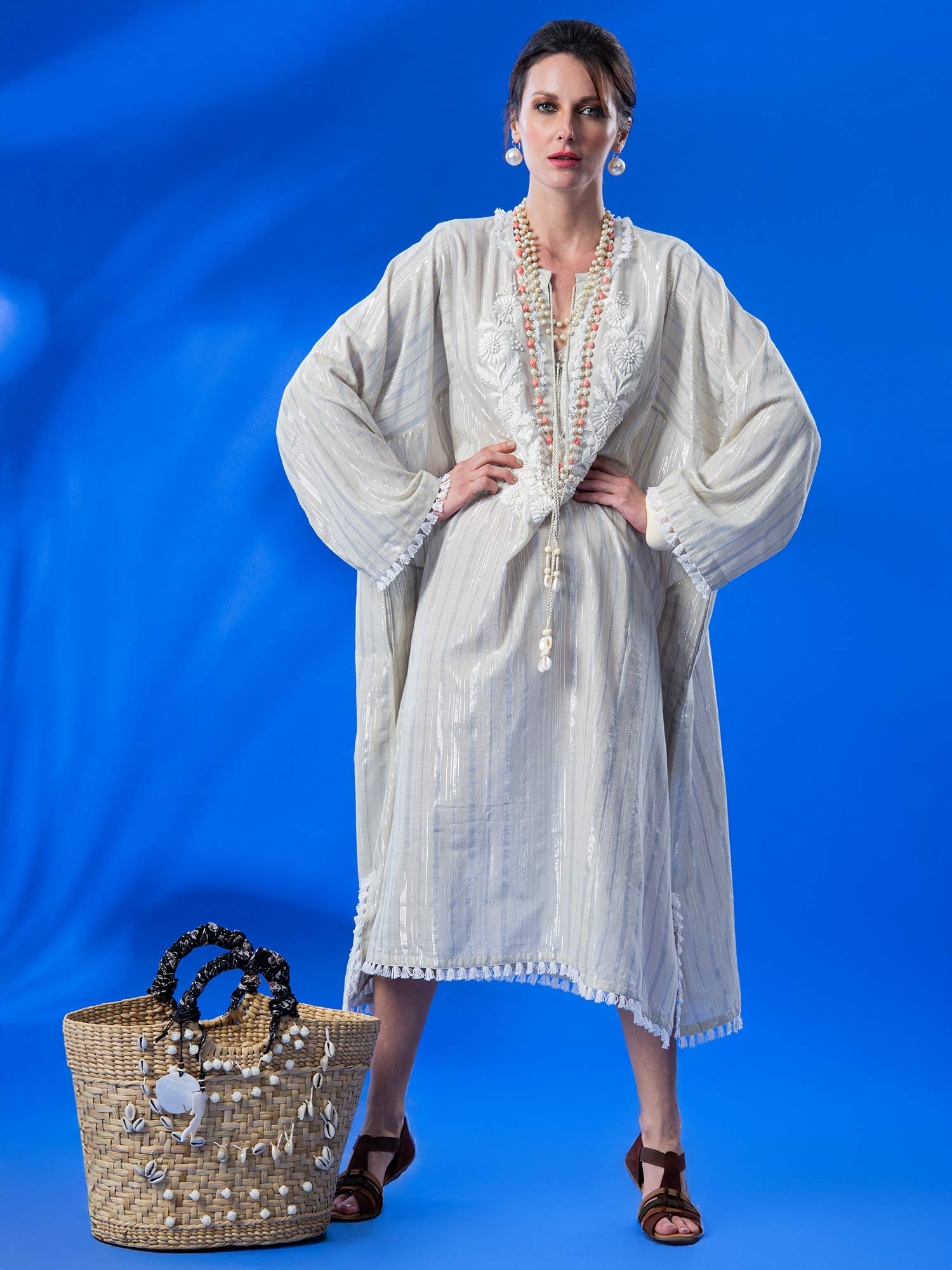 Jugni Handloom Cotton Kaftan