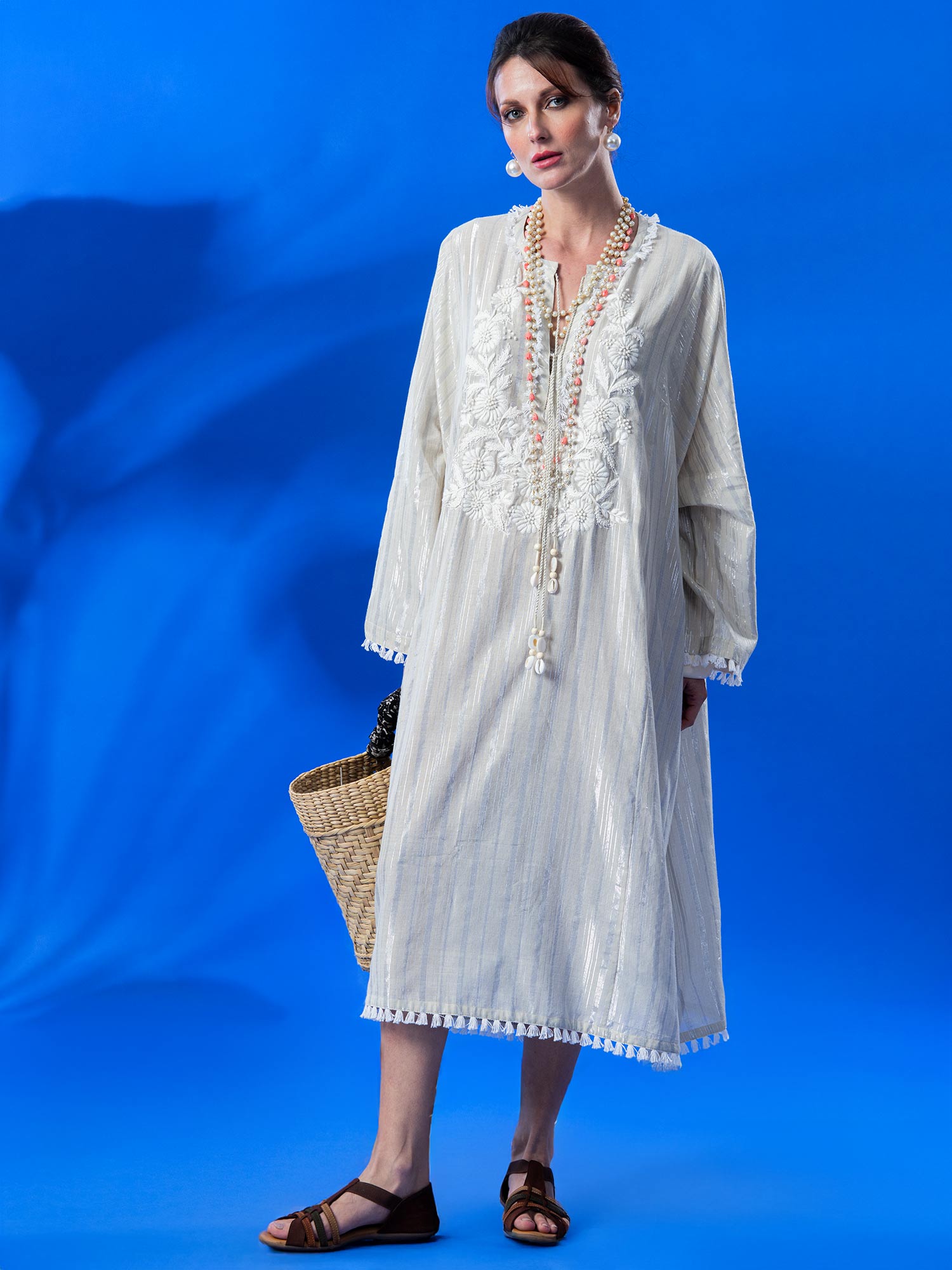 Jugni Handloom Cotton Kaftan