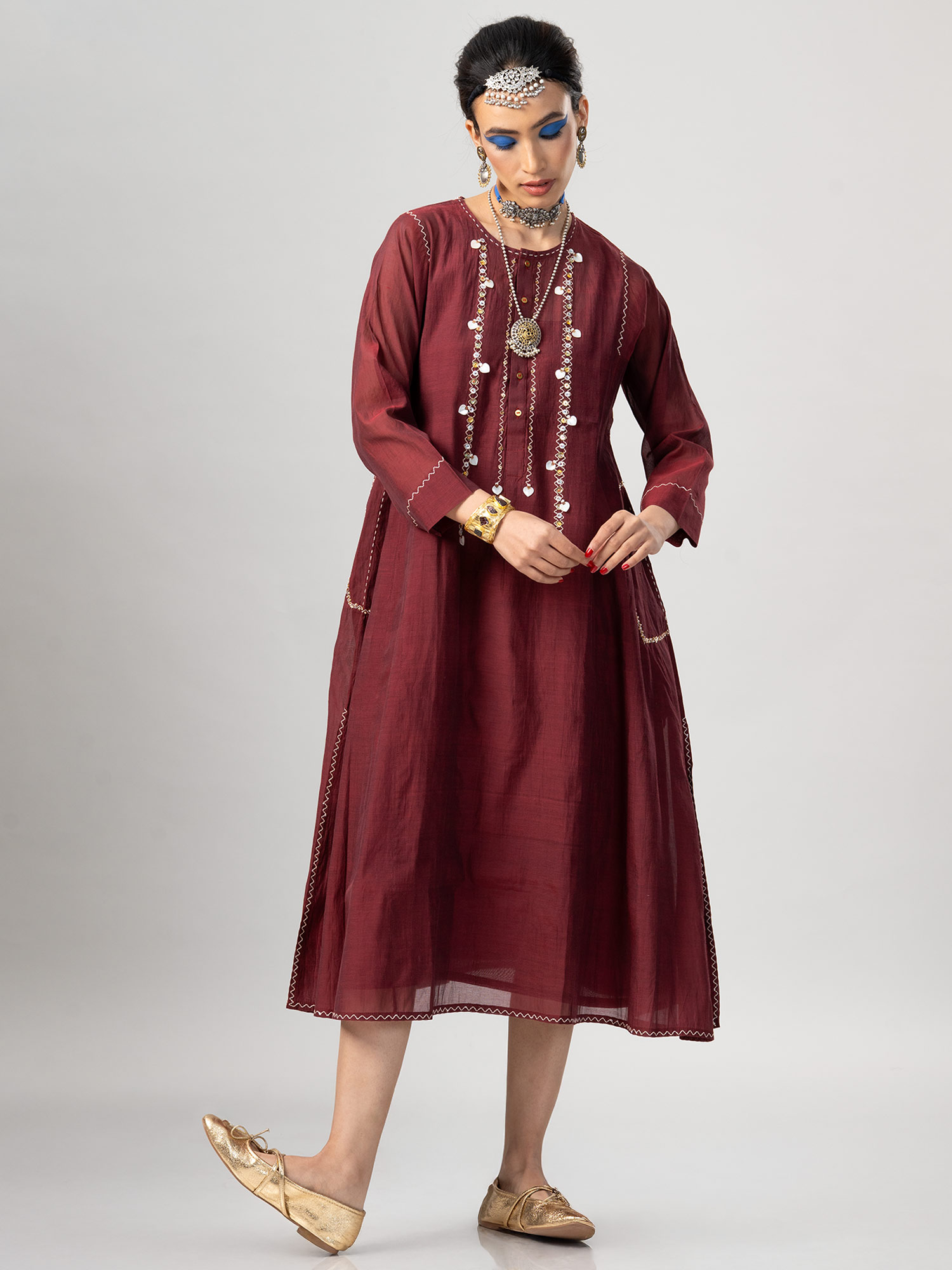 Khirama Handwoven Kaftan