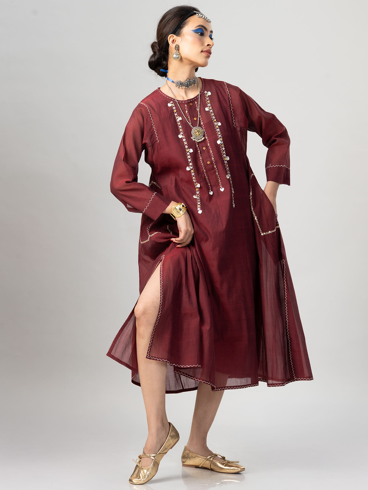 Khirama Handwoven Kaftan