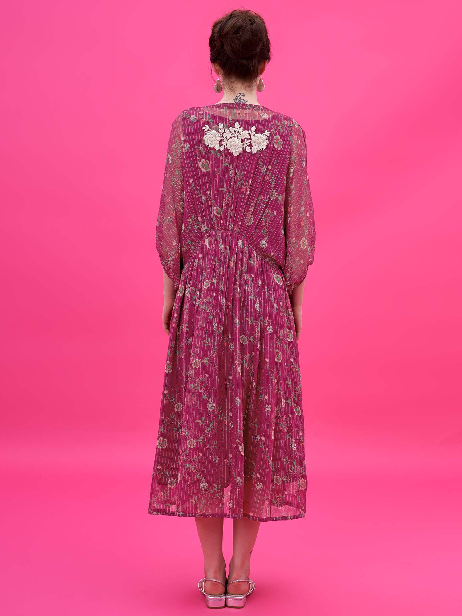 Kiku Georgette Silk Kaftan