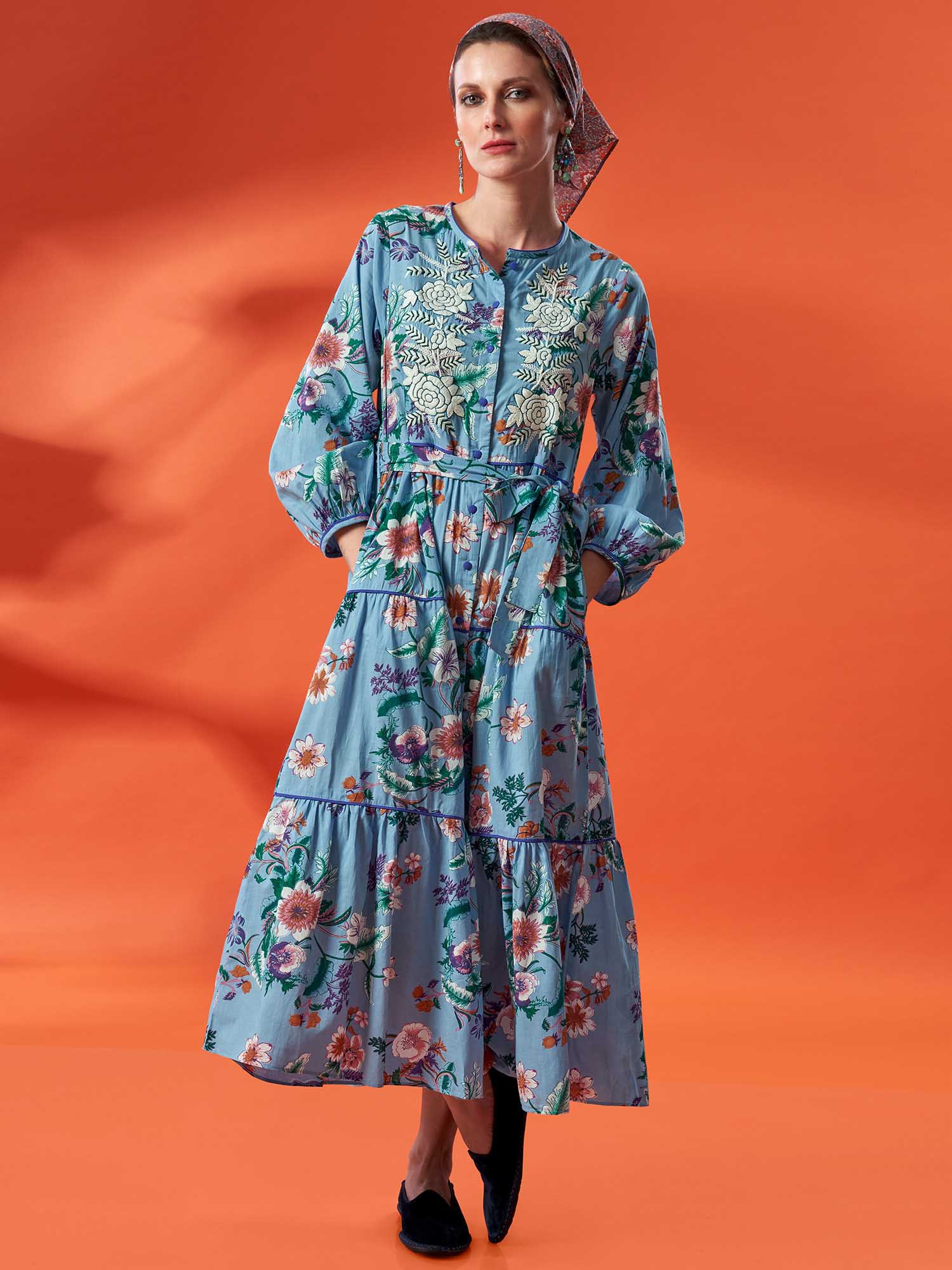 LAXMI NIWAS Cotton Dress