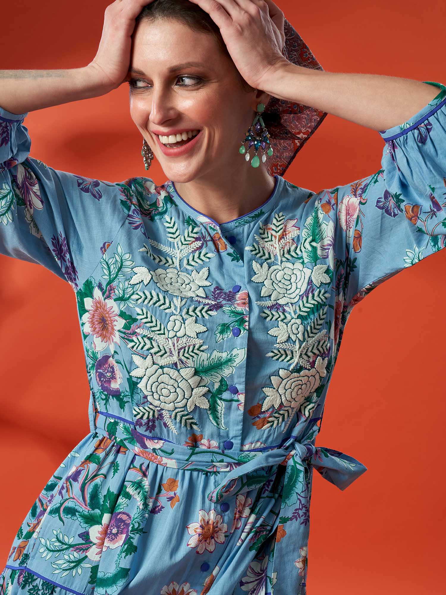 LAXMI NIWAS Cotton Dress