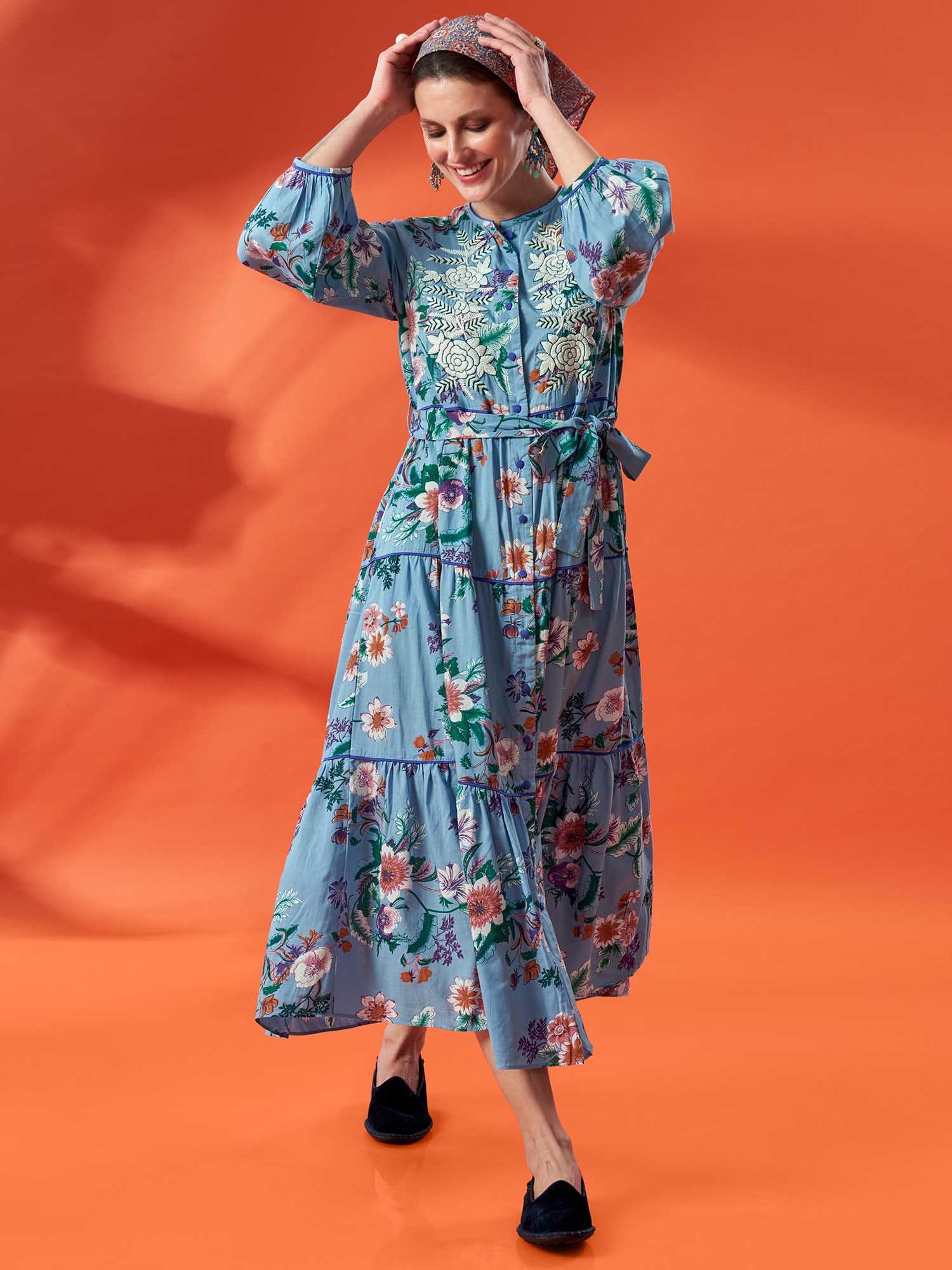 LAXMI NIWAS Cotton Dress