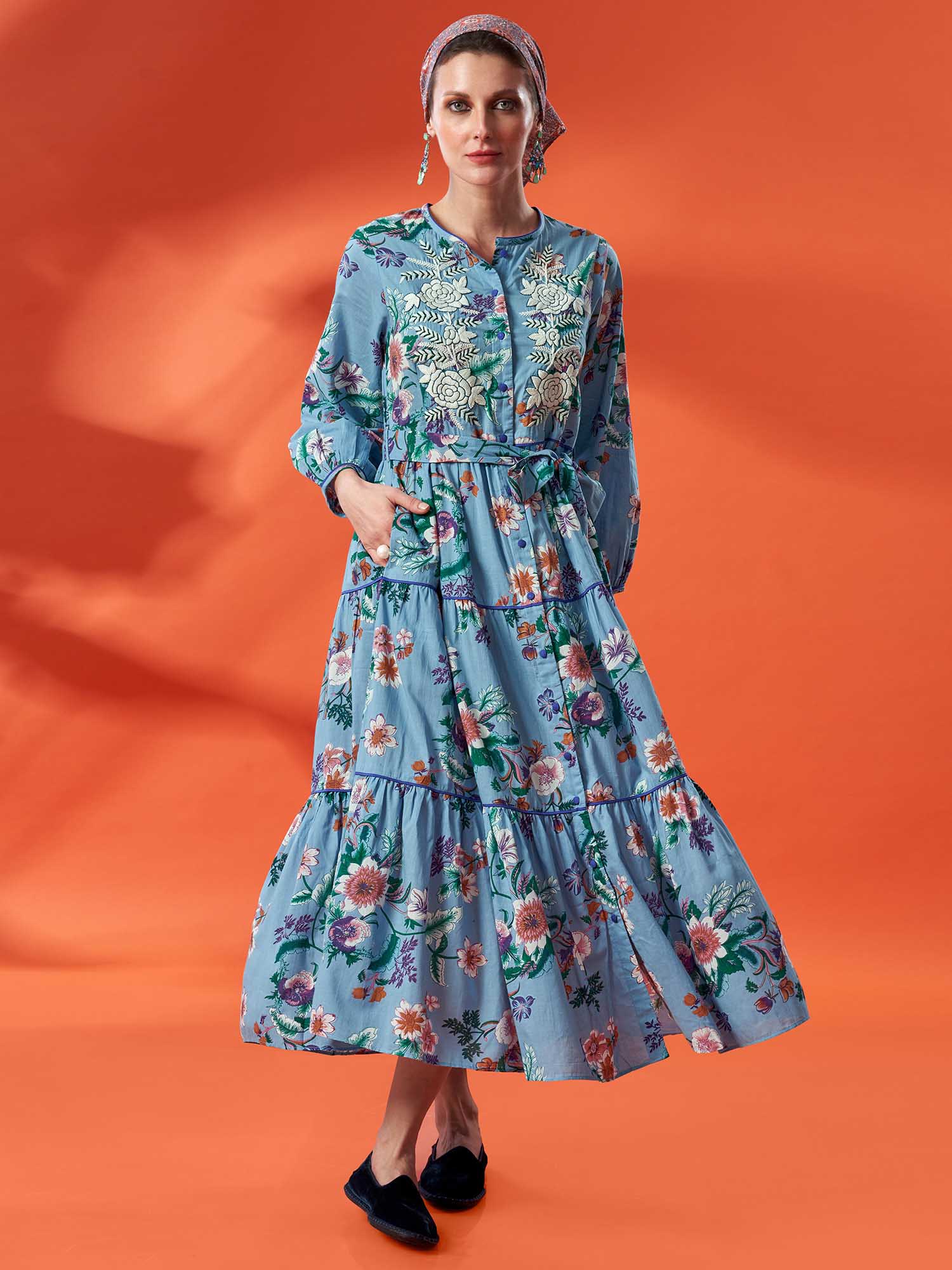 LAXMI NIWAS Cotton Dress