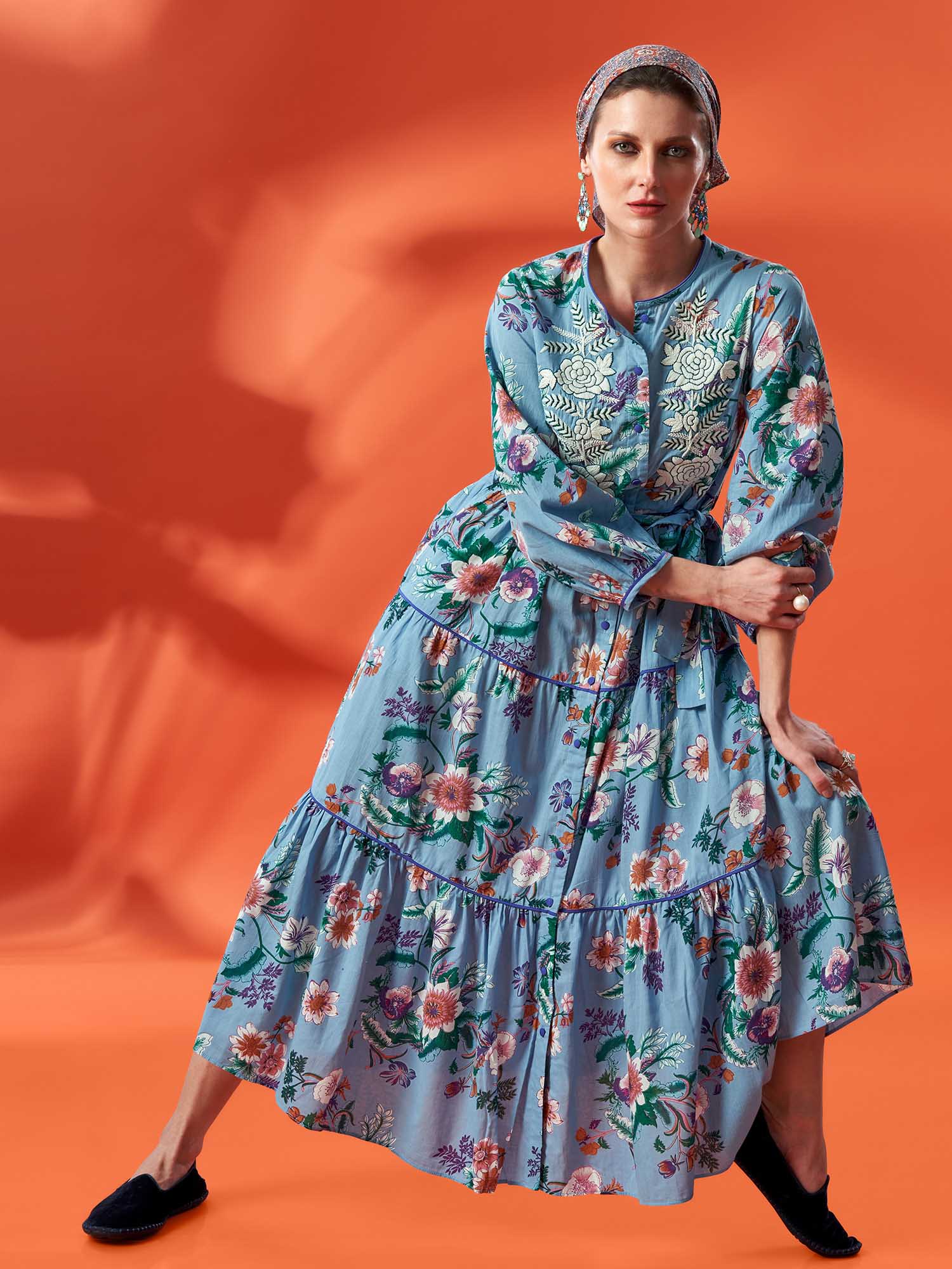 LAXMI NIWAS Cotton Dress