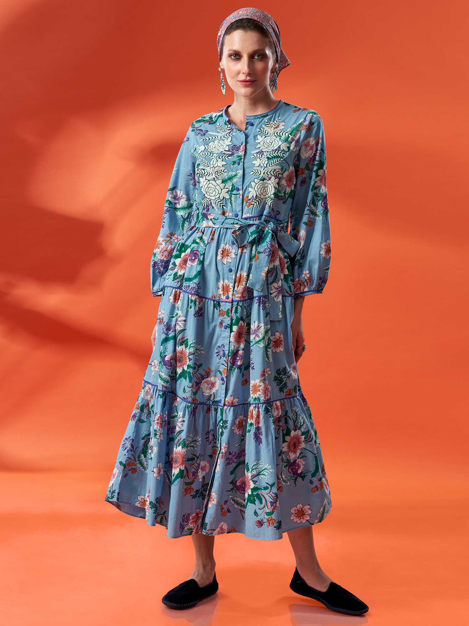 LAXMI NIWAS Cotton Dress