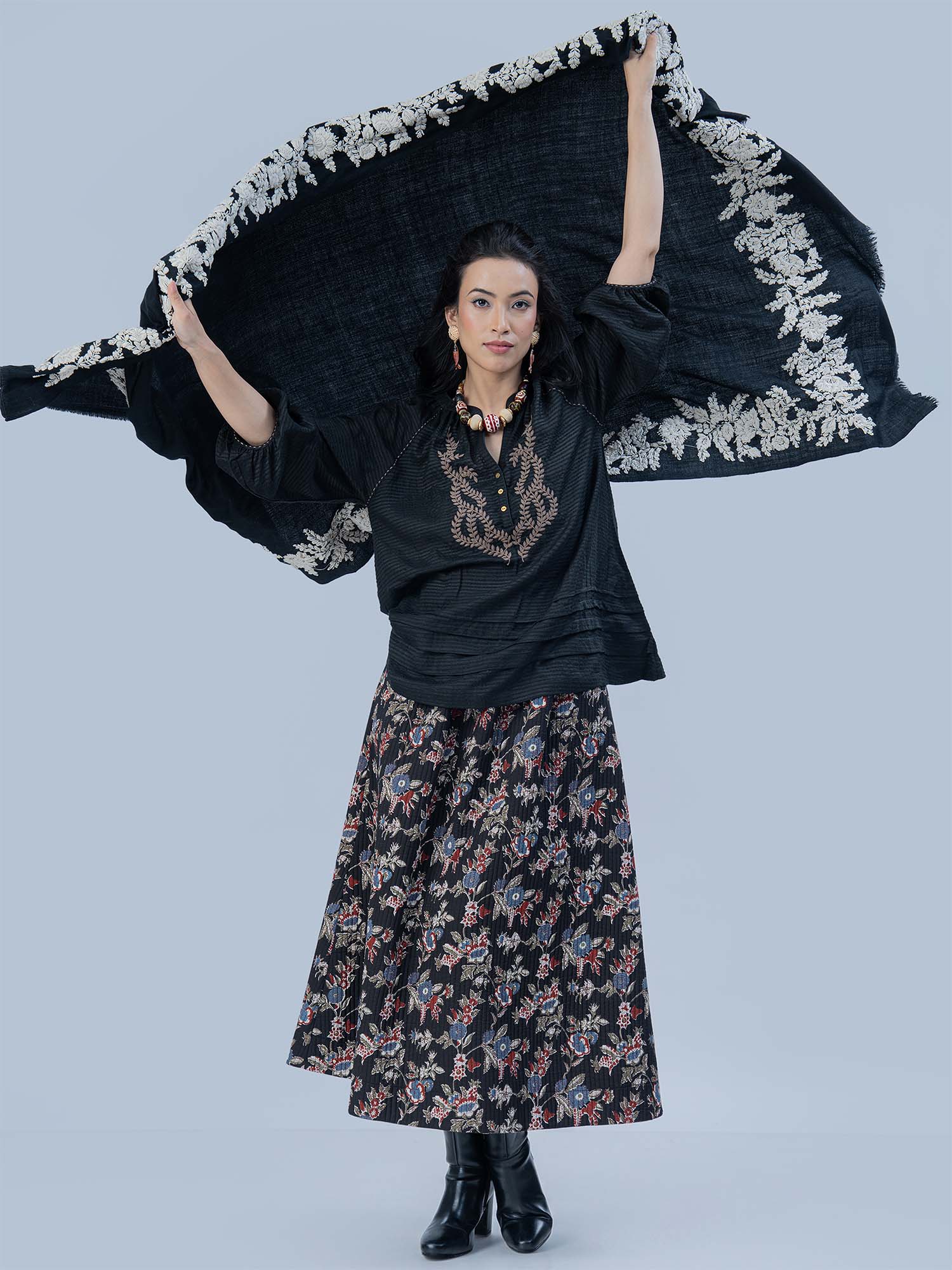 Liesse Patterned Silk Top