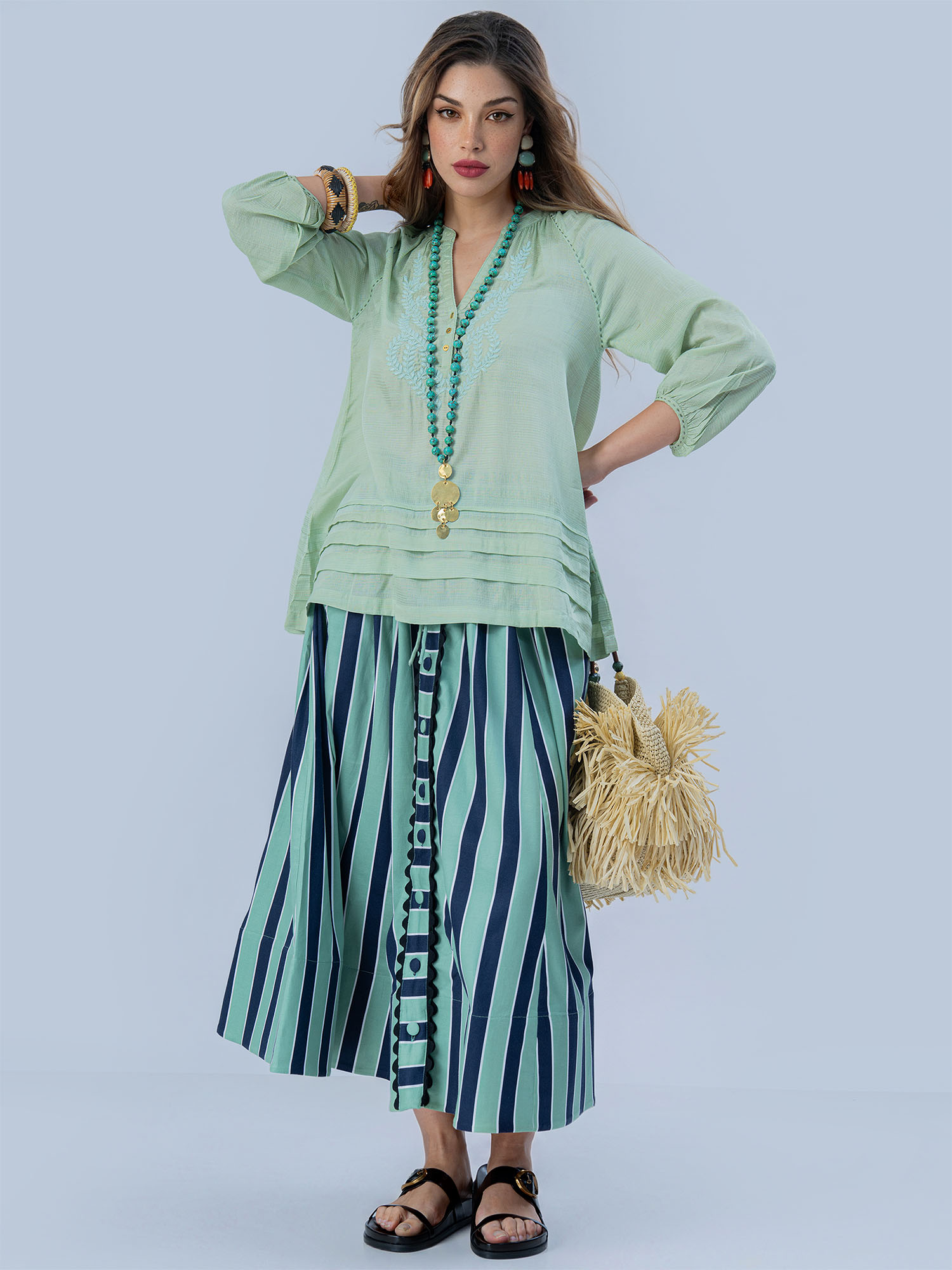 Liesse Patterned Silk Top