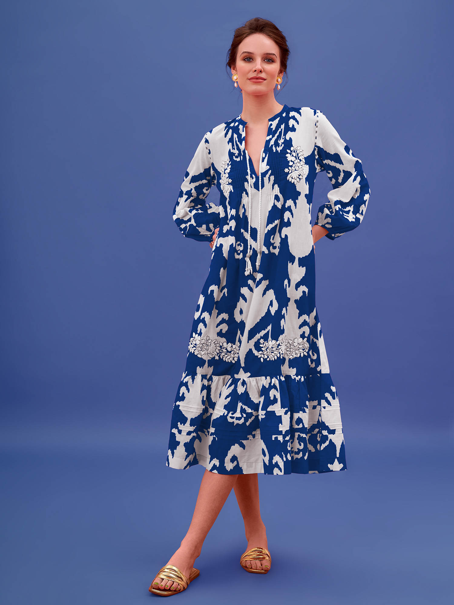 Mahi Cotton Print Dress