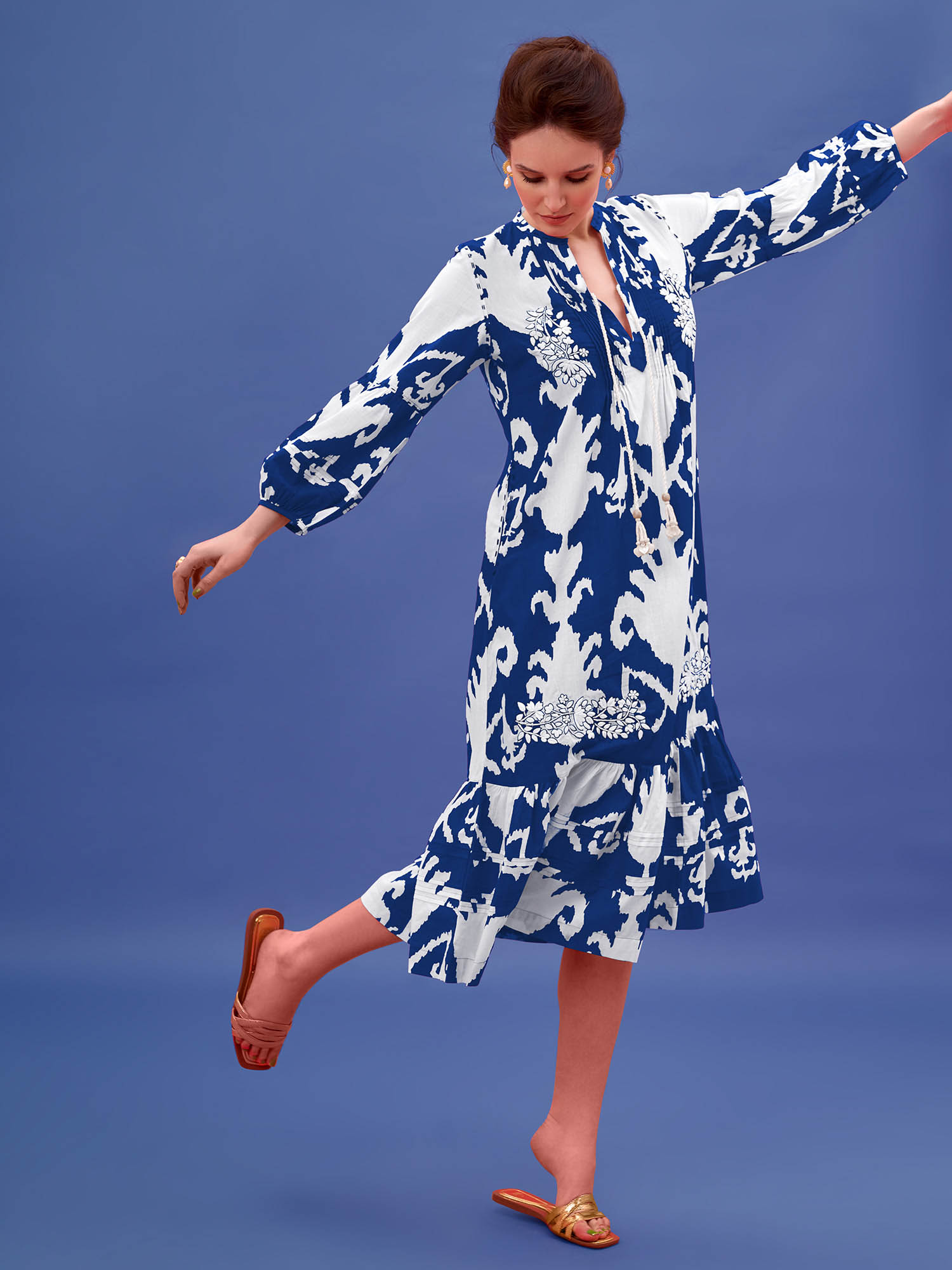 Mahi Cotton Print Dress