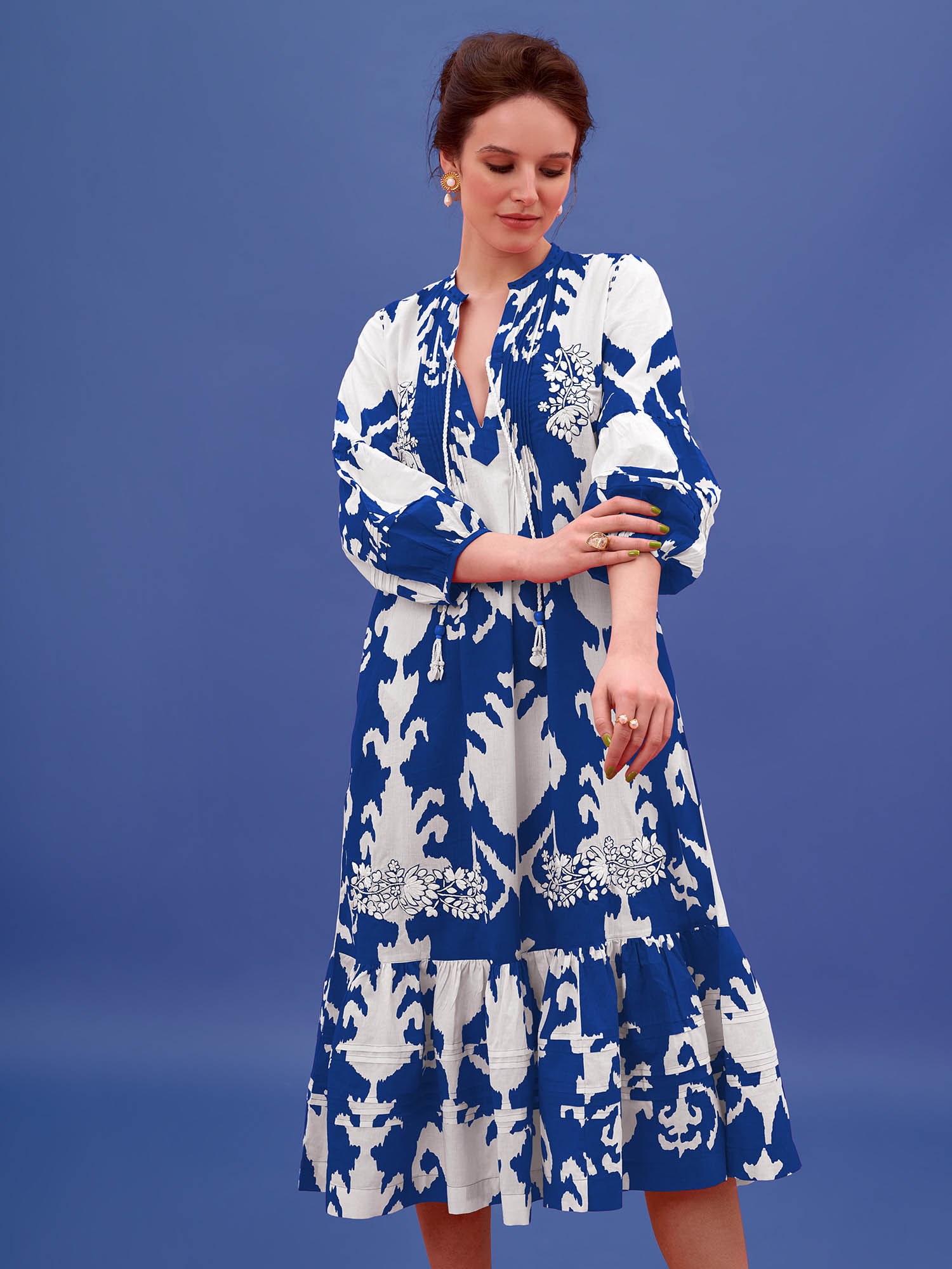 Mahi Cotton Print Dress