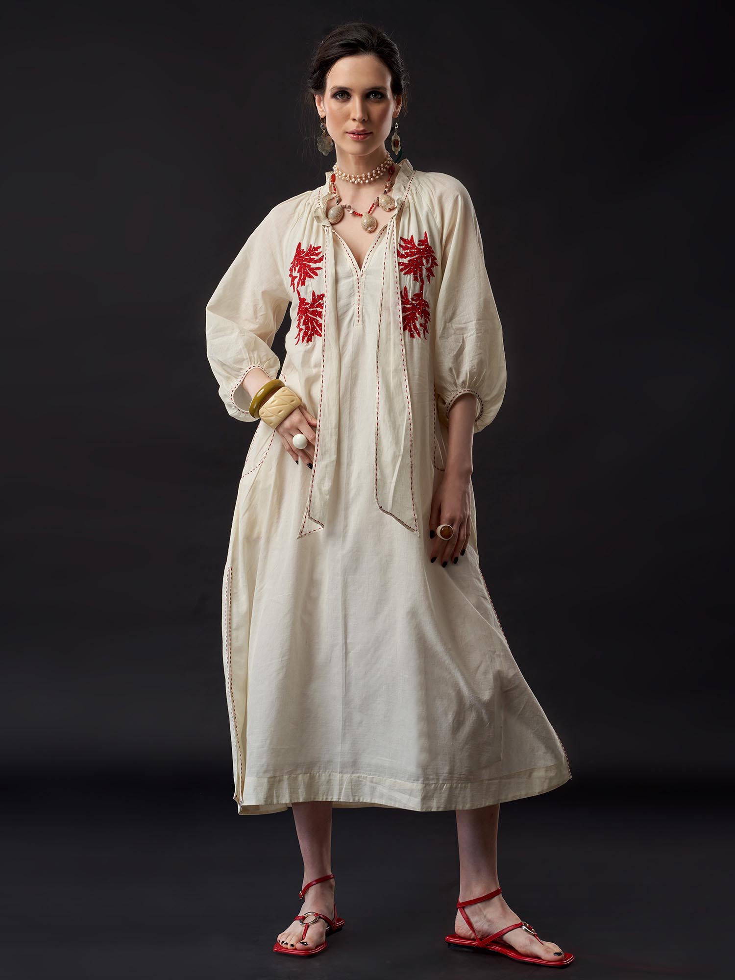 Mariner Handloom Cotton Kaftan