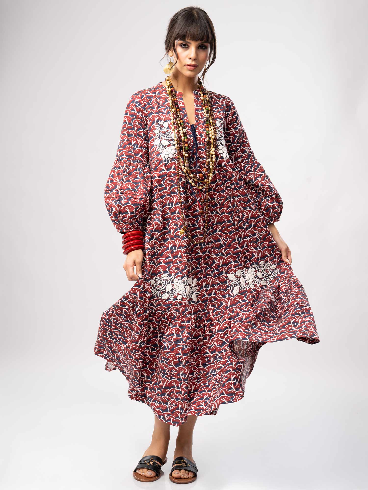 Mehraab Cotton Print Dress